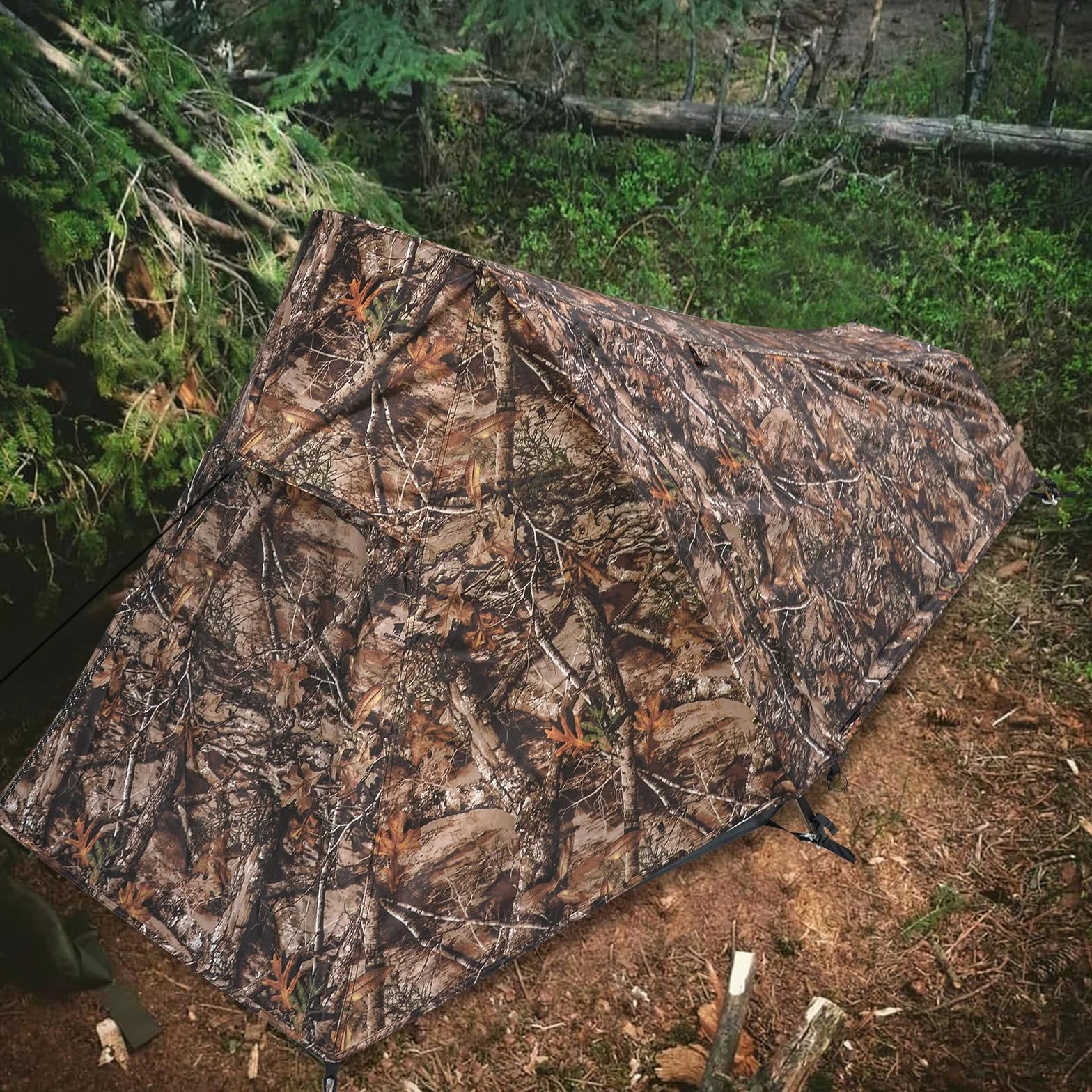 Ultralight Solo Bivy Tent, 1 Person Backpacking Tent for Camping | Lightweight & Waterproof Solo Tent, Aluminum Poles, Double-Wall, for Camping, Hiking, Hunting, Motorcycle Adventures