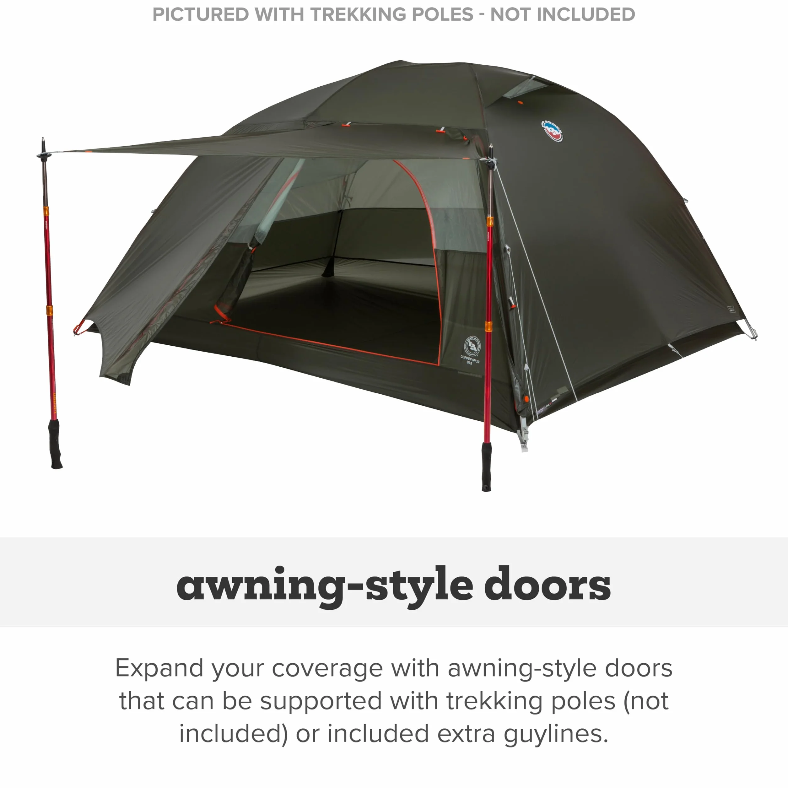 Copper Spur UL - Backpacking Tent | Ultralight 3-season waterproof tent with high-volume design, dual vestibules and anodized poles
