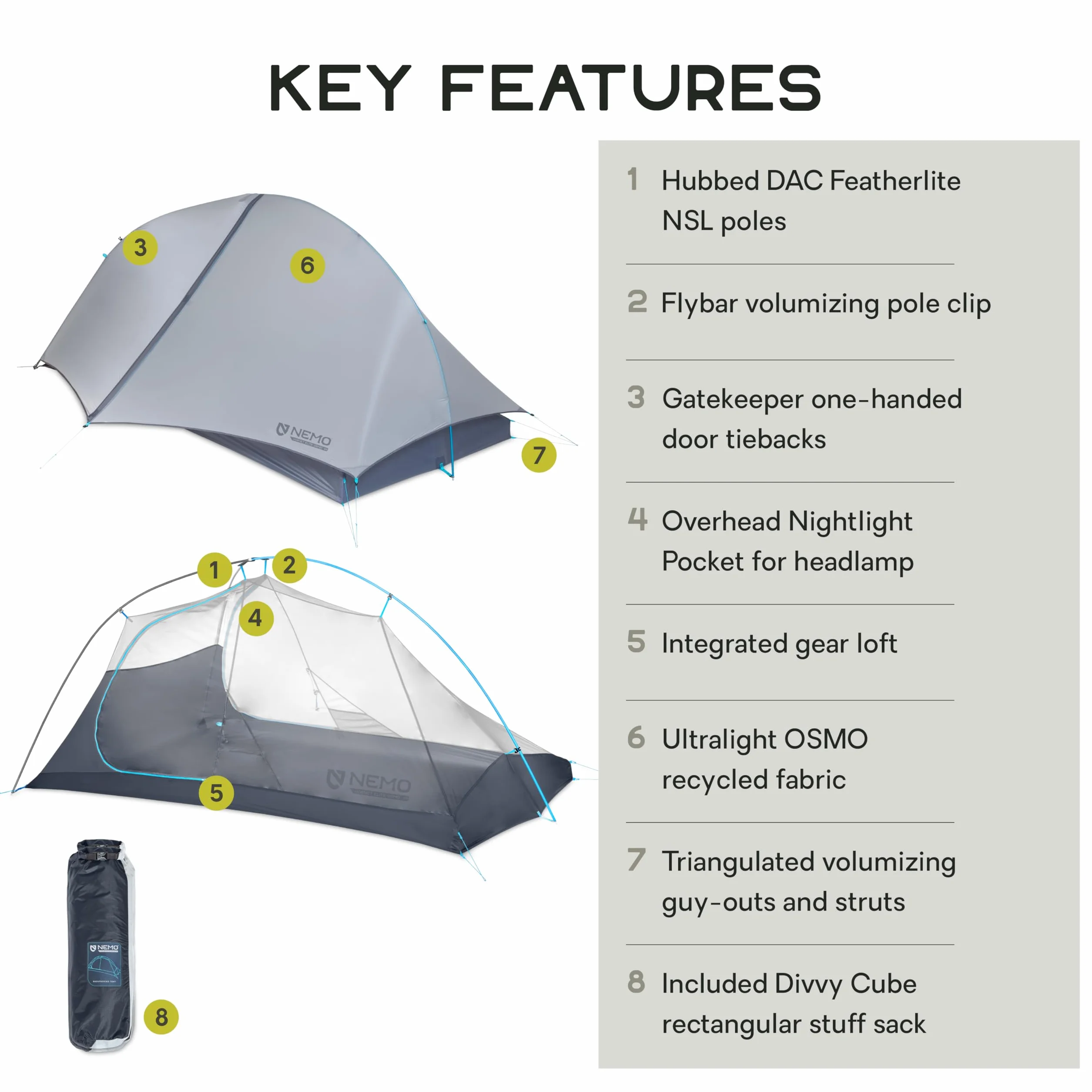 Hornet Elite OSMO Tent | Ultralight, Backpacking, Packable, Thru-Hiking