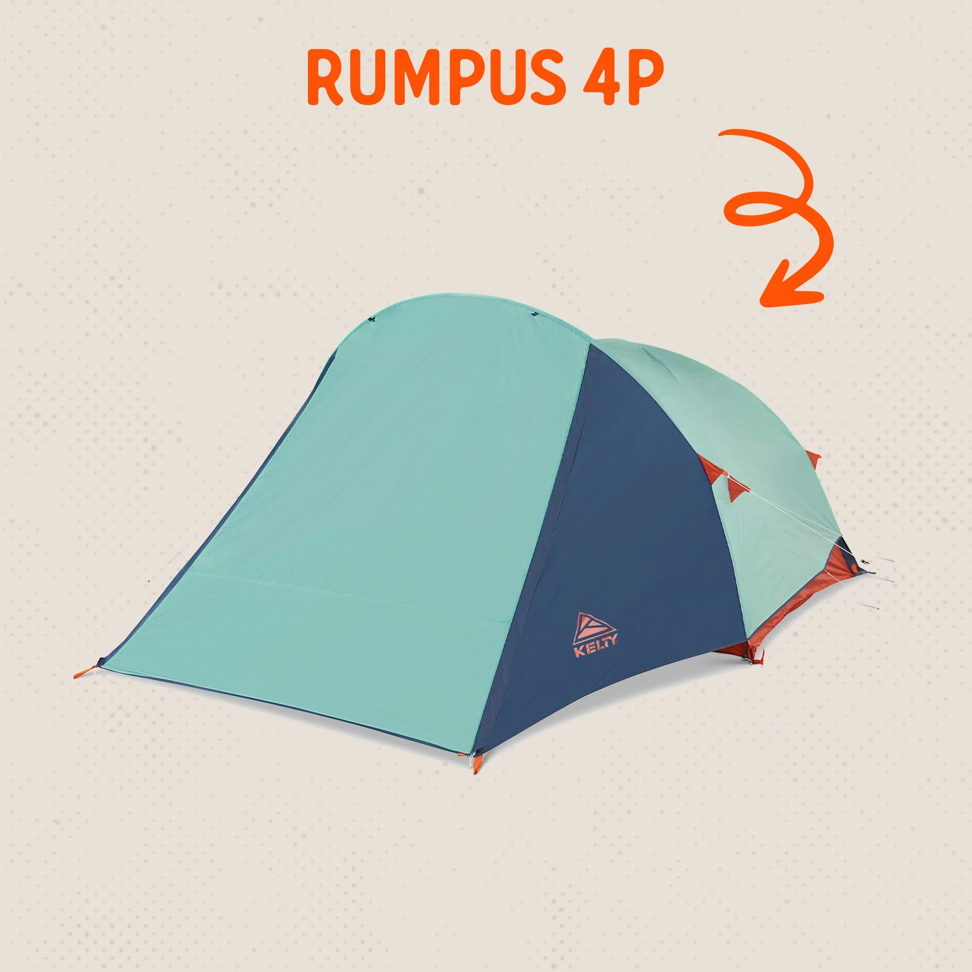 4/6 Person Freestanding Rumpus Tent for Camping, Car Camping, Festivals and Family with Extra Large Vestibule