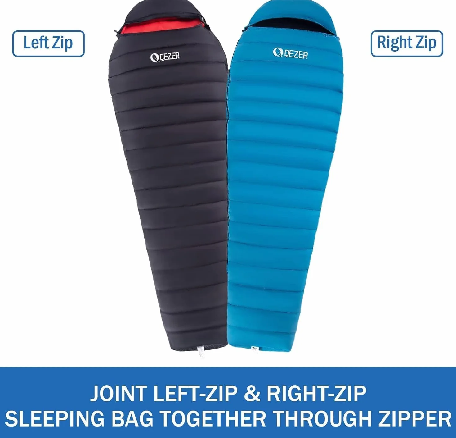 Ultralight Down Sleeping Bag for Adults, 600 Fill Power Backpacking | Warm And Cold Weather, 600 Fill Power Down, Compact Carry, Hiking Camping Backpacking