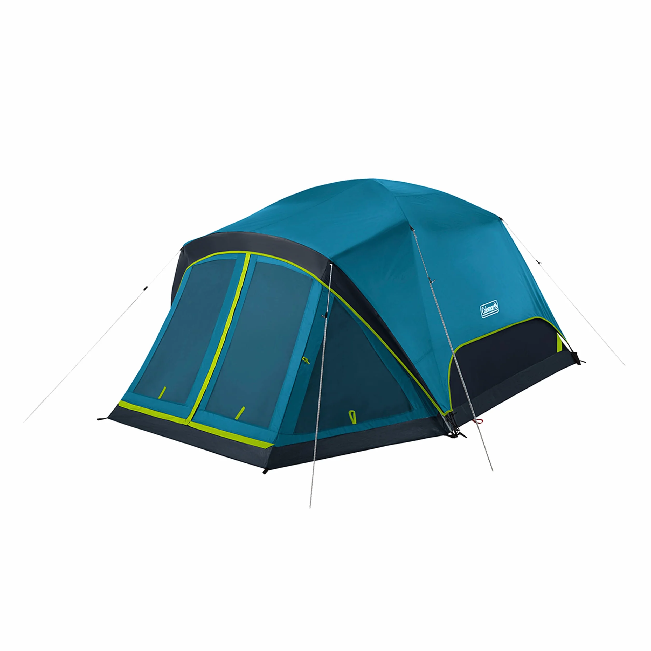 Skydome Dark Room Camping Tent with Screen Porch & 5-Minute Setup, Weatherproof Tent Blocks 90% of Sunlight, Rainfly & Carry Bag Included, Made of PFAS-Free Materials