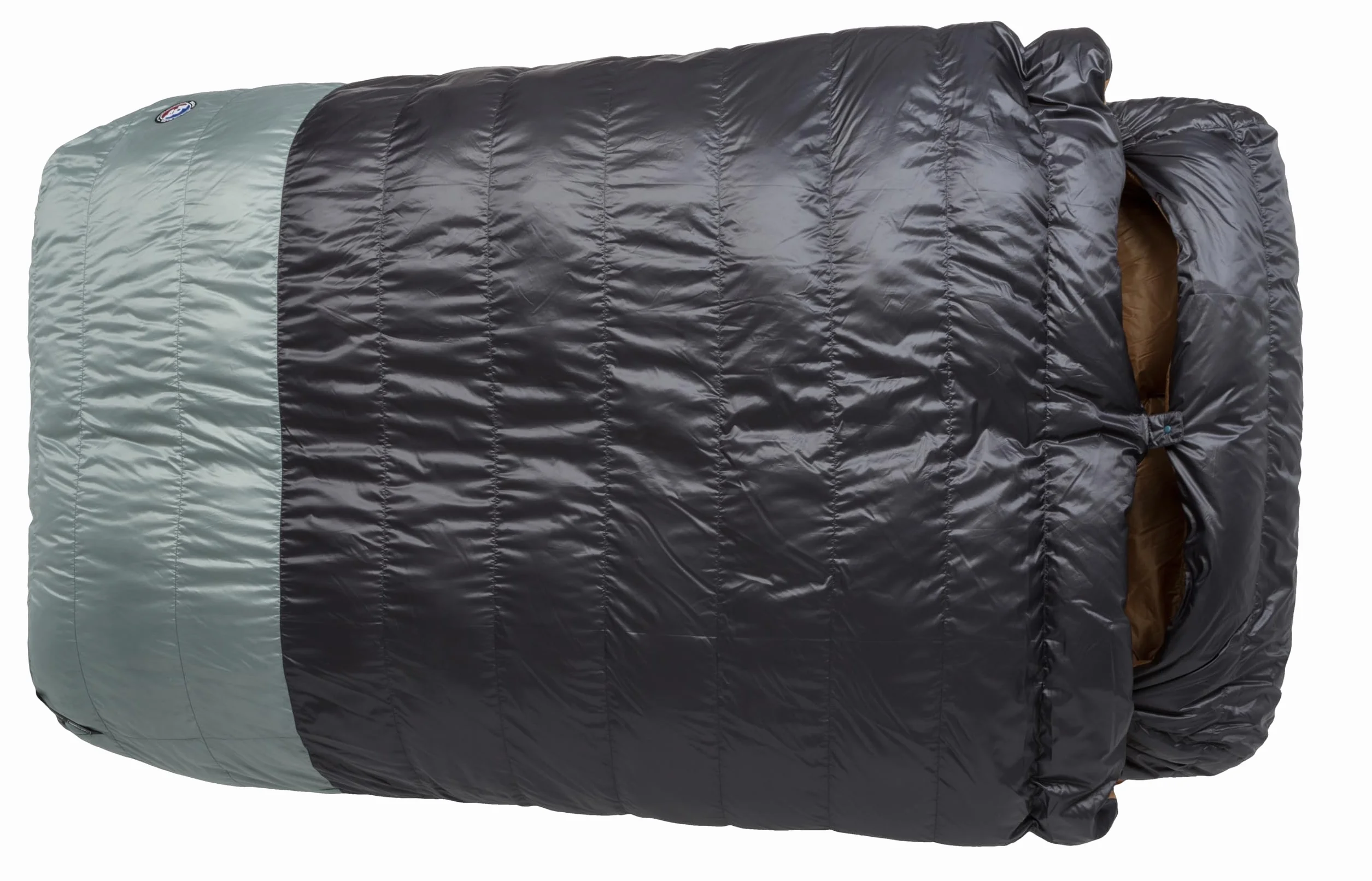 King Solomon - Doublewide Sleeping Bag | 2-person DownTek bag with PadLock attachment, dual-side entry, and a zip-off quilt