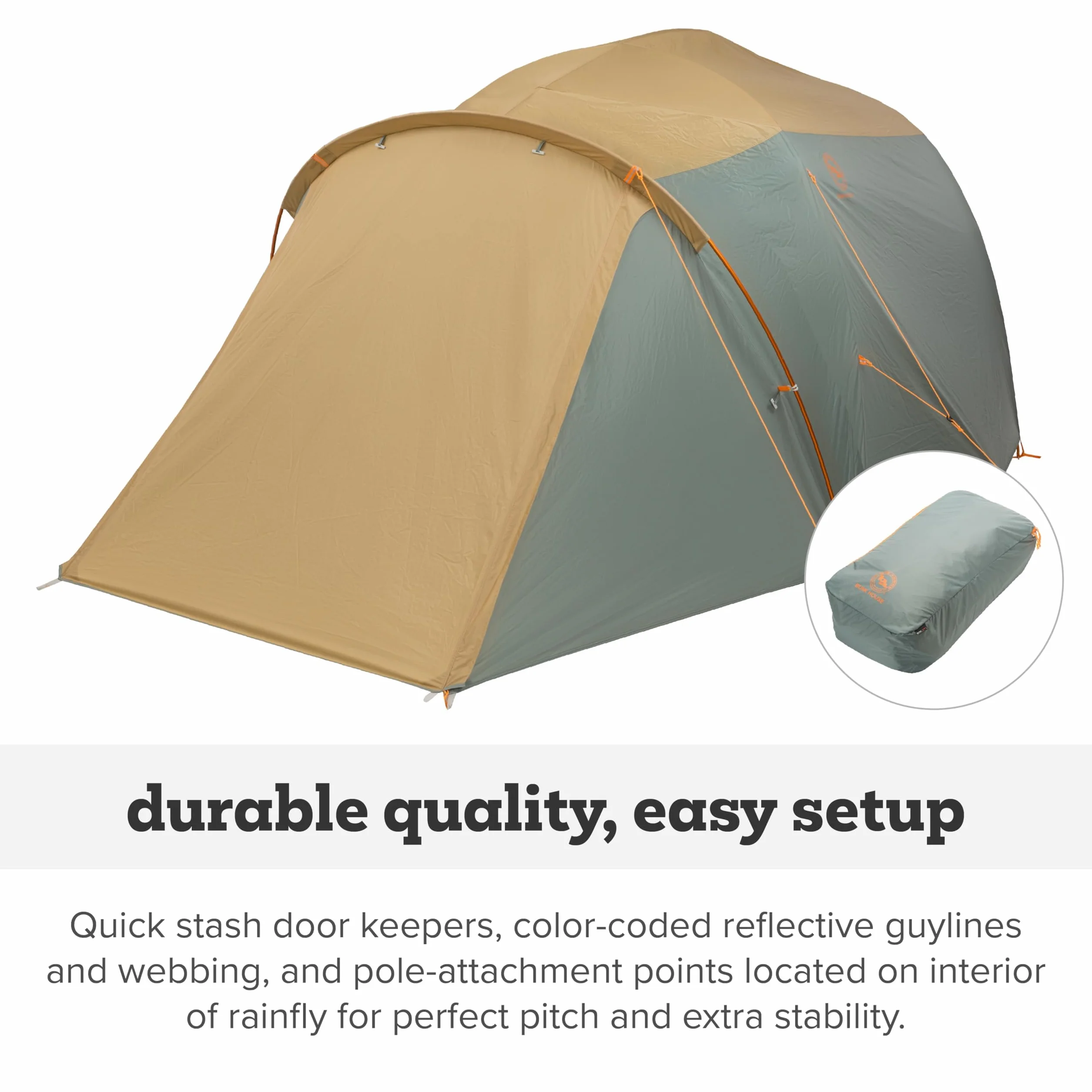 Bunk House - Large 3-Season Family Tent | Spacious 3-season tent with waterproof protection, quick setup, mesh ceiling and oversized vestibule