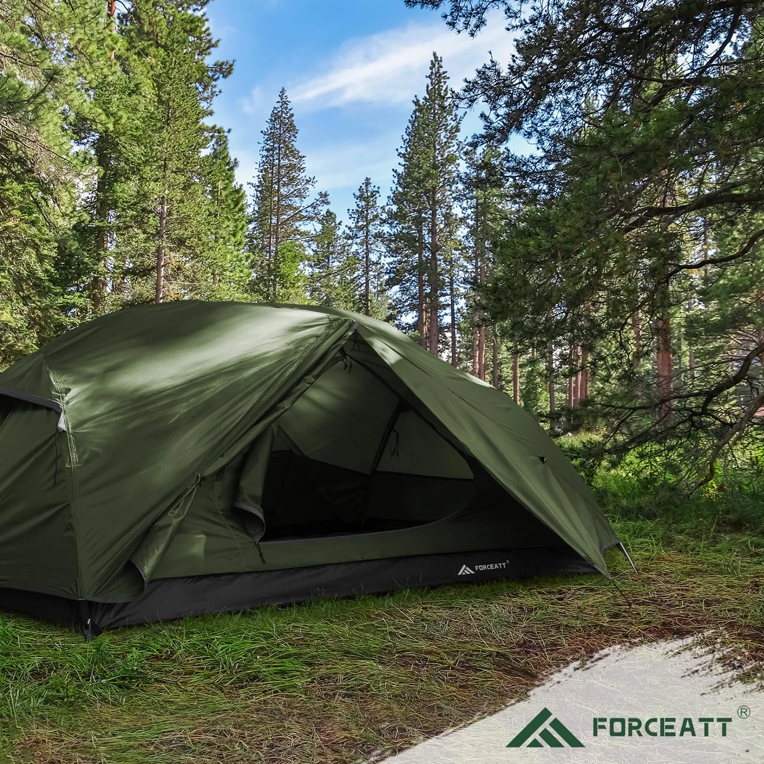 Tent for 2 and 3 Person is Waterproof and Windproof, Camping Tent for 3 to 4 Seasons,Lightweight Aluminum Pole Backpacking Tent Can be Set Up Quickly,Great for Hiking