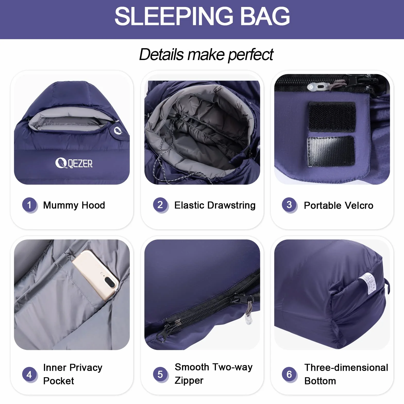 Down Mummy Sleeping Bag for Adults, 600 Fill Power Backpacking | 0°F 10°F 15°F 20°F,Cold and Warm Weather Use, Down, Lightweight Compact Carry, Camping Hiking Backpacking