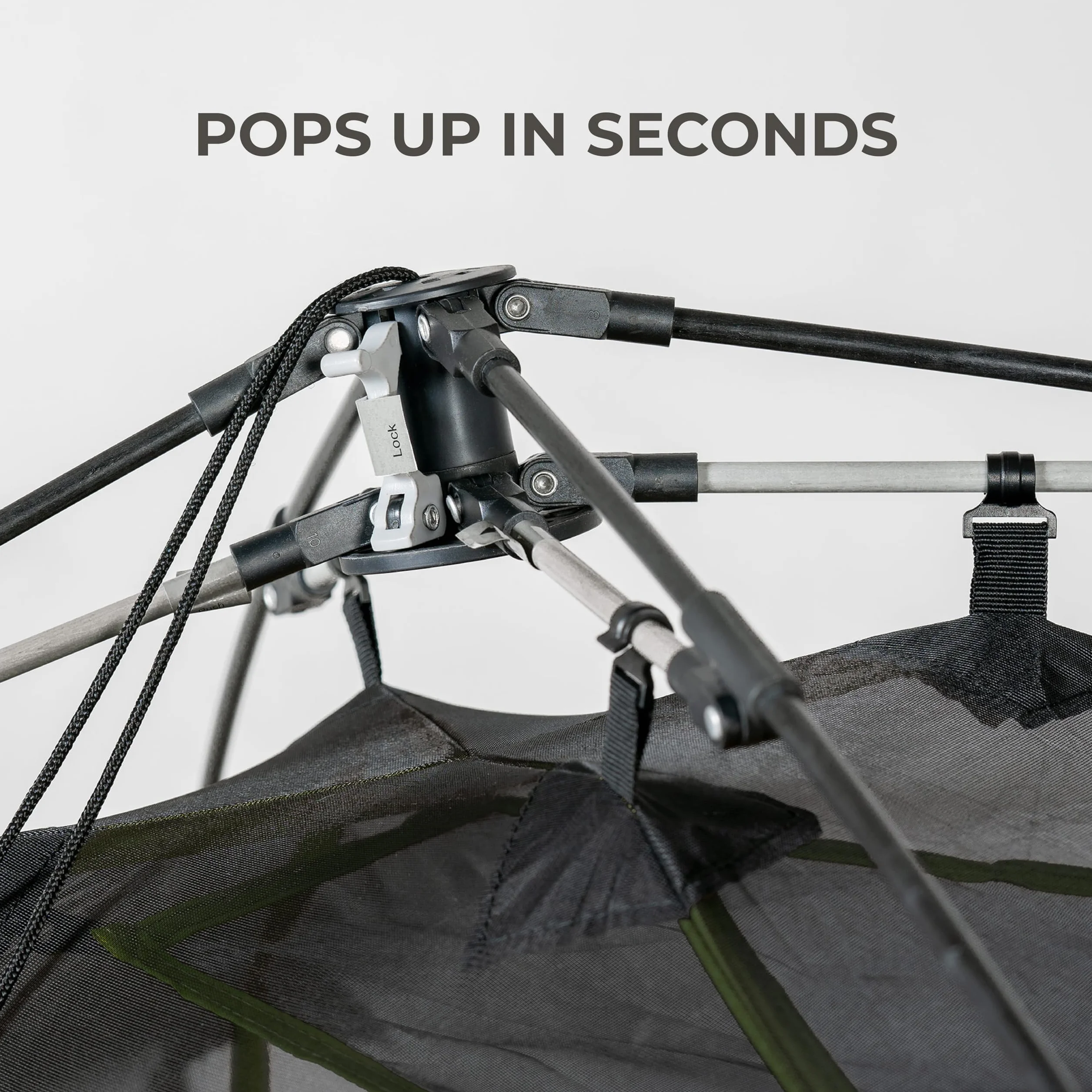 Sports Vista Quick Tent; Dome Camping and Backpacking Tent; Easy Instant Setup; Clip-On Rainfly Included