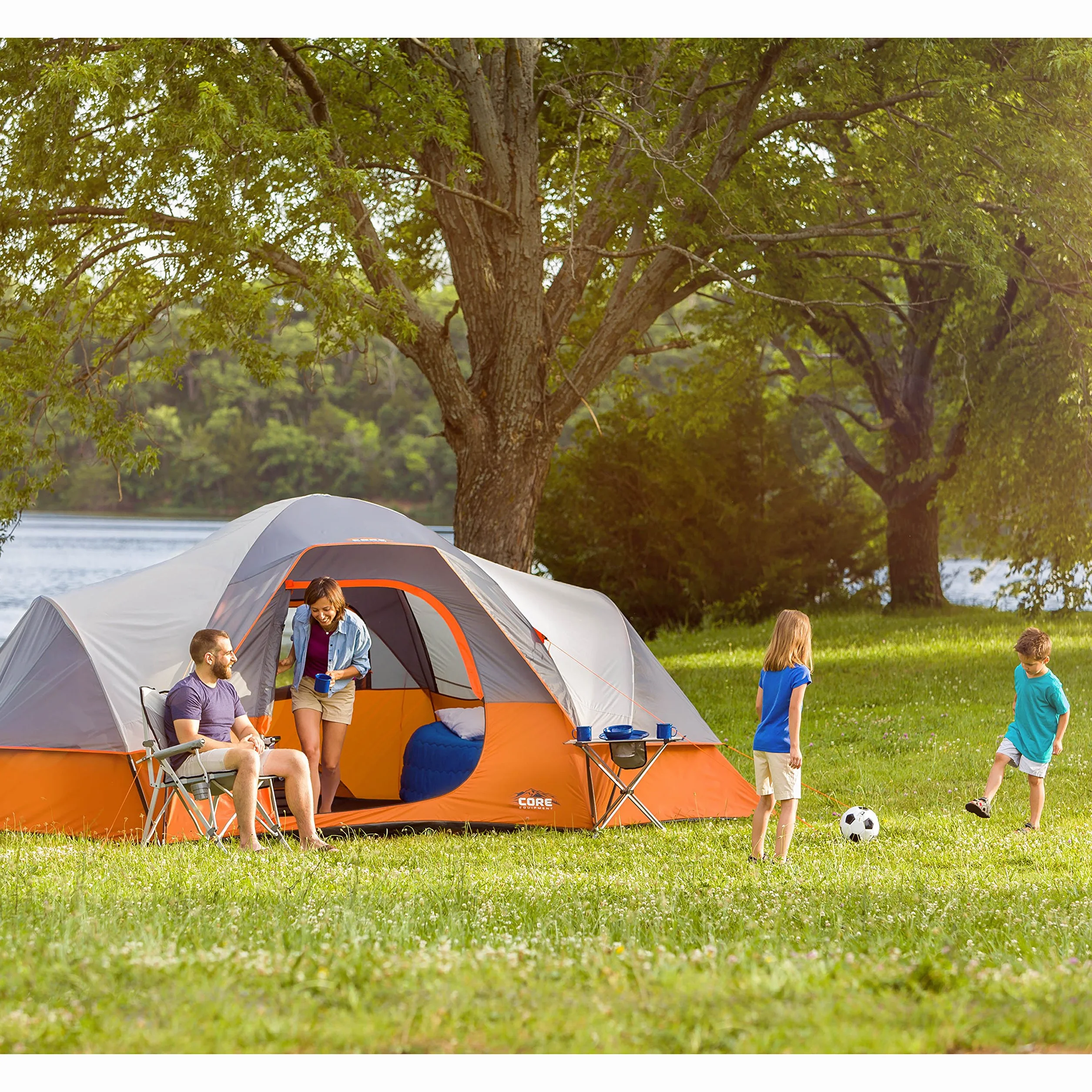 Tent for Family Camping, Hiking and Backpacking | Dome Camp Tents with Included Tent Gear Loft for Outdoor Accessories