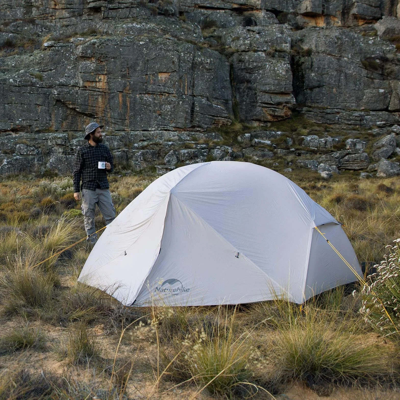 Mongar 2-Person 3-Season Backpacking Tent Lightweight Waterproof Double Layer Easy Setup Camping Hiking Tent with Footprint