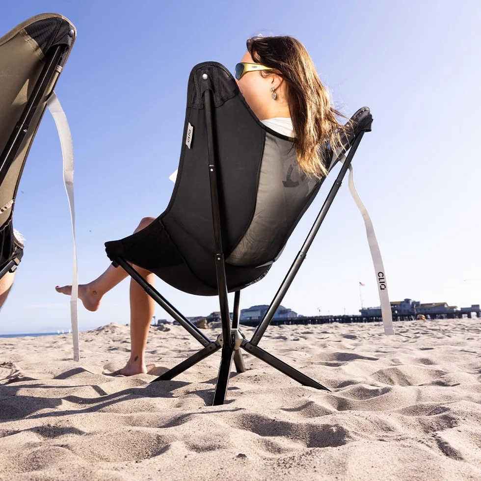 MystiQ Camping Chair, Lightweight Portable Folding Outdoor Chair | Portable Folding Camping Chair, Compact Lounge Chair for Beach, Hiking, Sports & Lawn, 450 lb Capacity