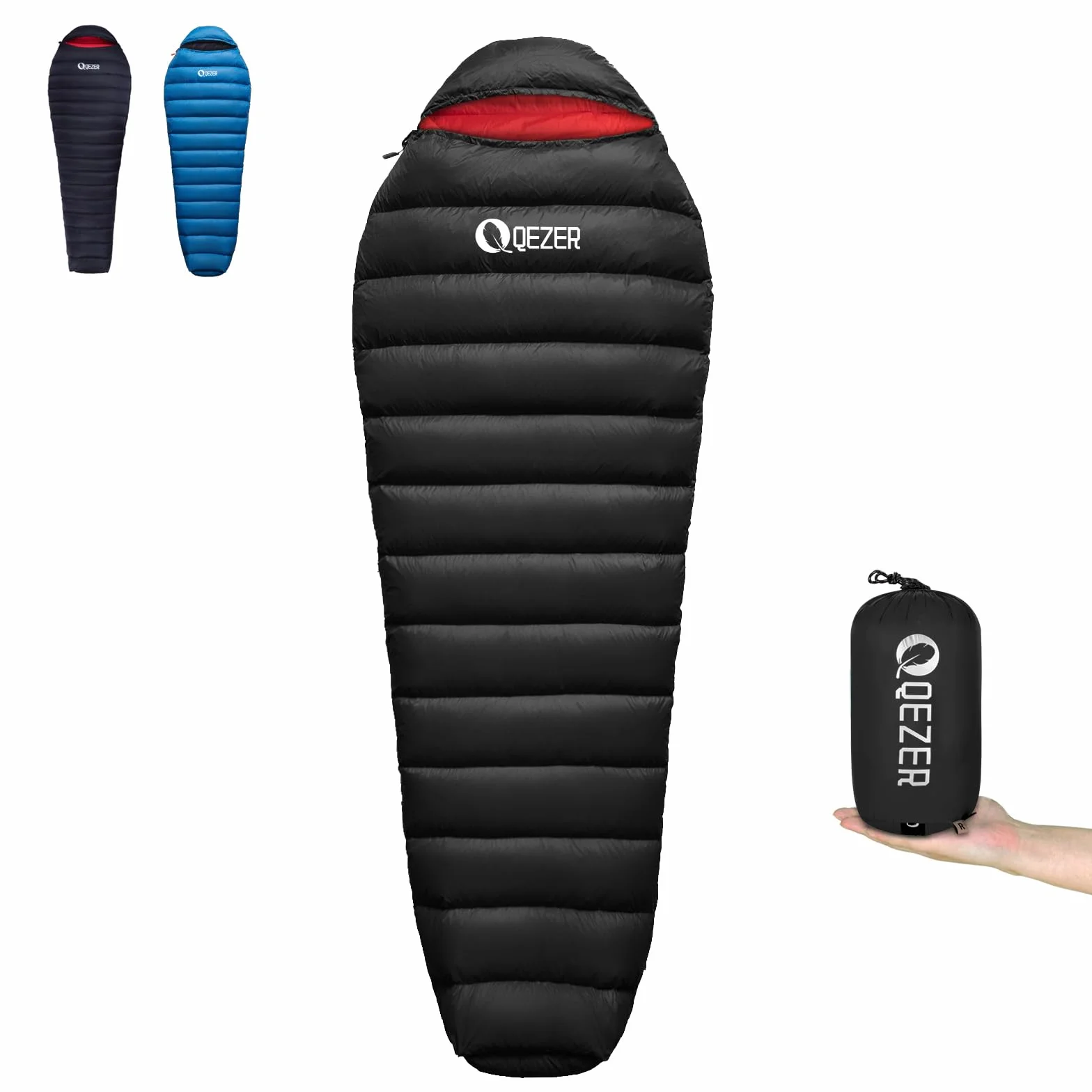 0 Degree Down Sleeping Bag for Adults,Cold Weather Backpacking | 36°F-63°F, 3-Season Use, 650 Fill Power Down, Lightweight Compact Carry, Camping Hiking Backpacking