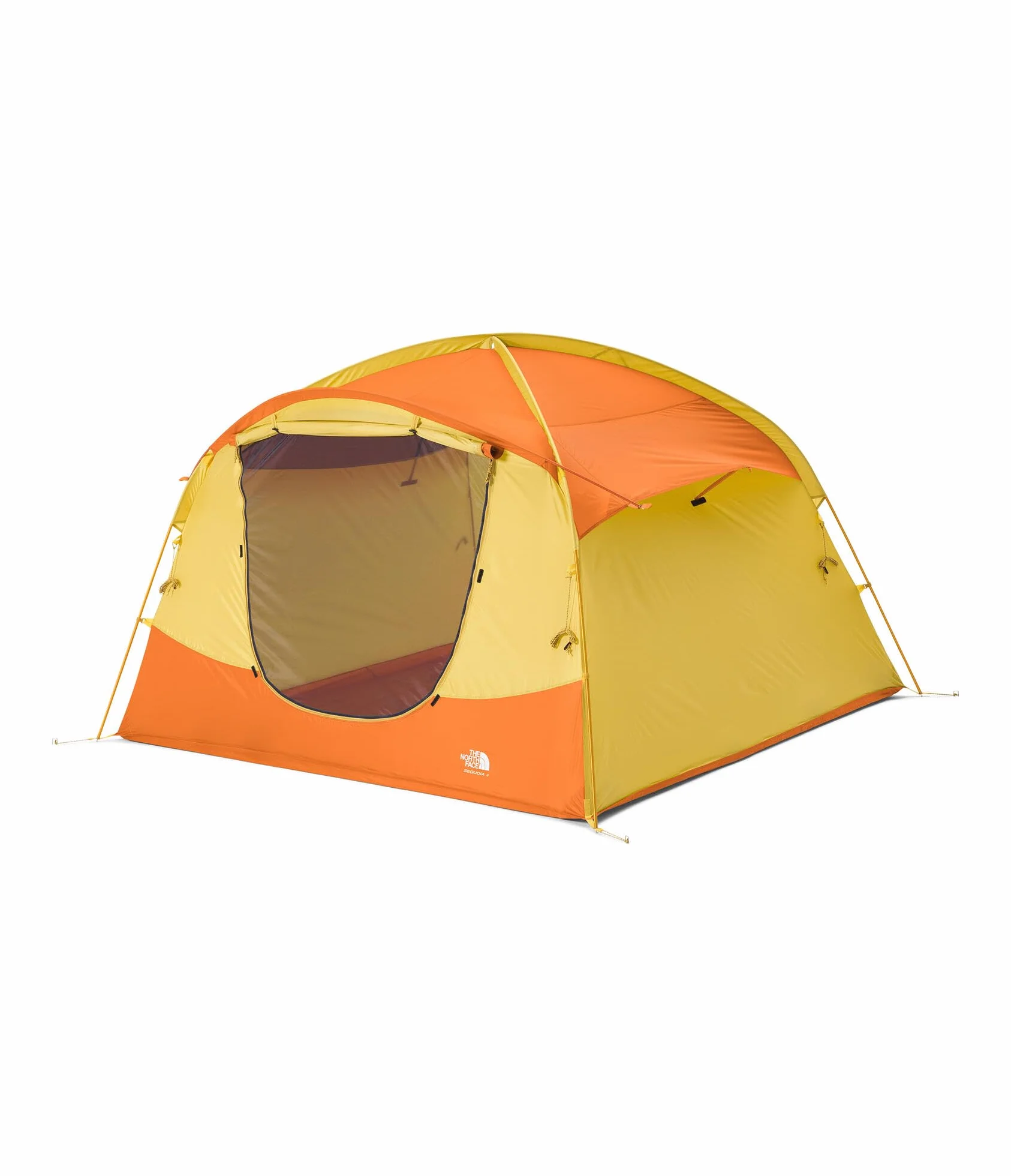 Sequoia 4 WP 4-Person Camping Tent, YLW Silt, OSFA | Four-Person Waterproof Camping Tent, Spacious & Easy to Set Up, 2 Zipper Doors
