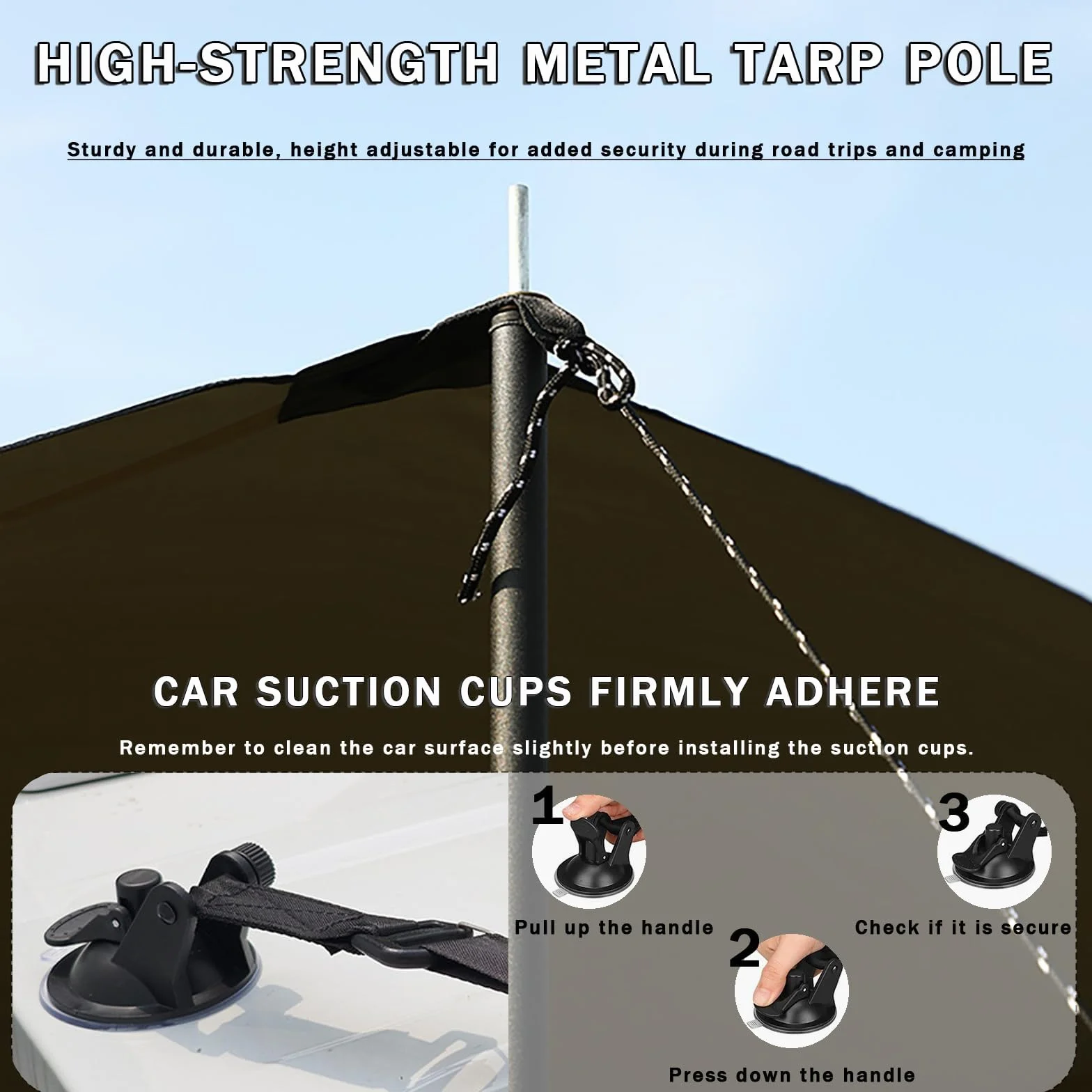 Car Awning Camping Tent for Nemo Multispace 2008–2017 | Vehicle Tailgate Shade Portable Outdoor Travel Shelter Trunk Canopy Attachment