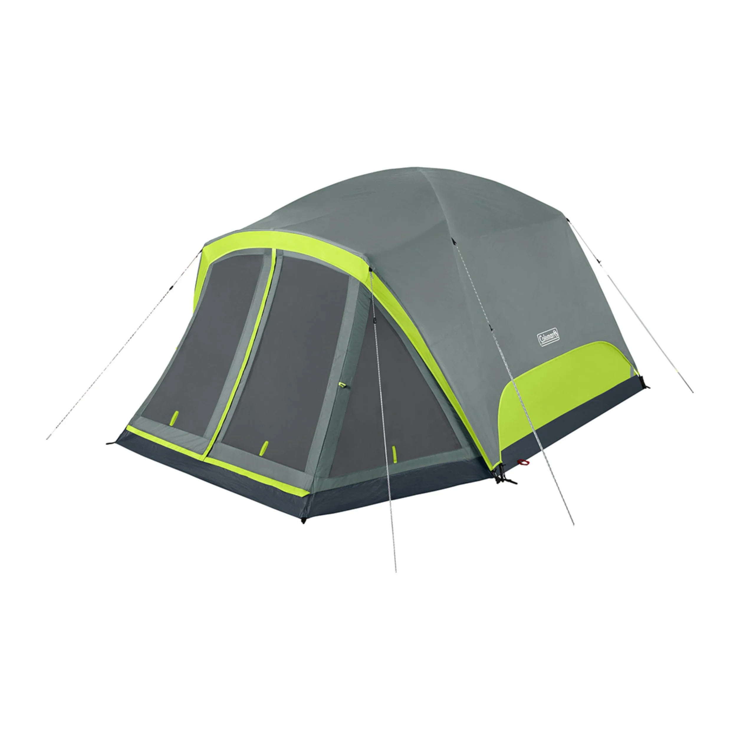 Skydome Camping Tent with Screened Porch & 5-Minute Setup, Weatherproof 4/6/8 Person Tent with Rainfly & Carry Bag, Made of PFAS-Free Materials