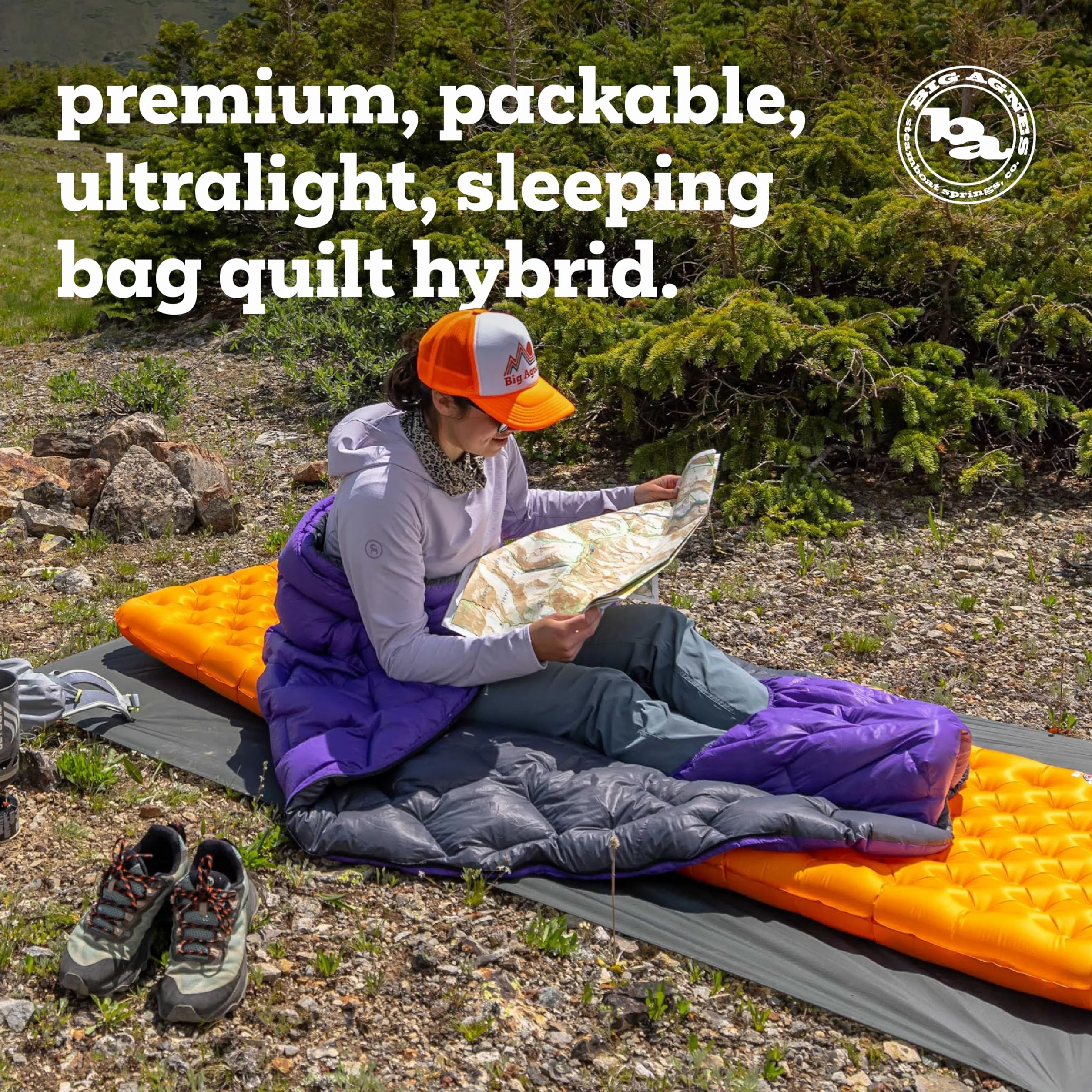 Fly Creek UL - Sleeping Bag and Quilt | Convertible sleeping bag and quilt with 850-fill down, ultralight design and ergonomic warmth for backpacking