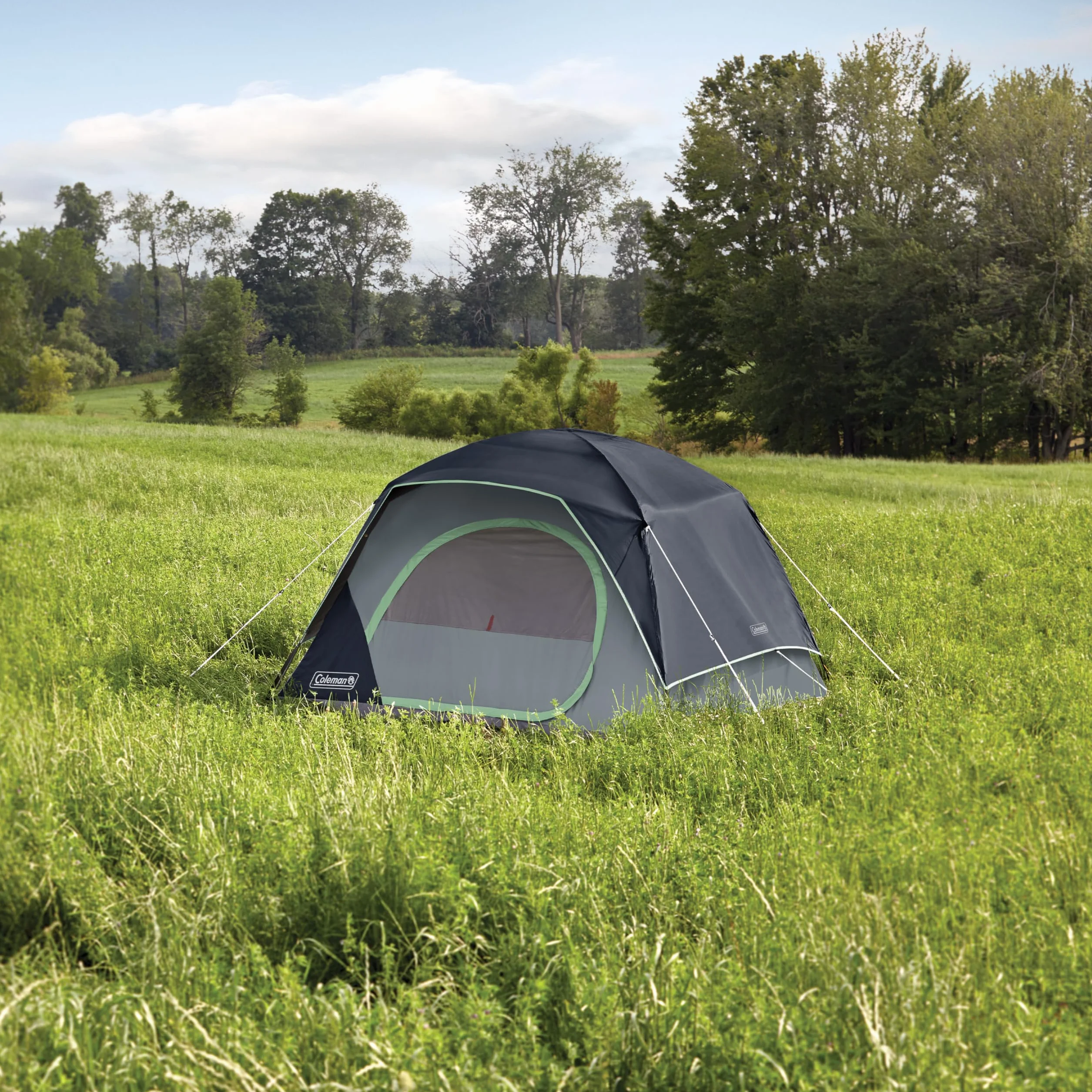 Skydome Camping Tent with 5 Minute Setup, 2/4/6/8 Person Weatherproof Tent with Rainfly & Carry Bag, 20% More Headroom Than Traditional Canopies