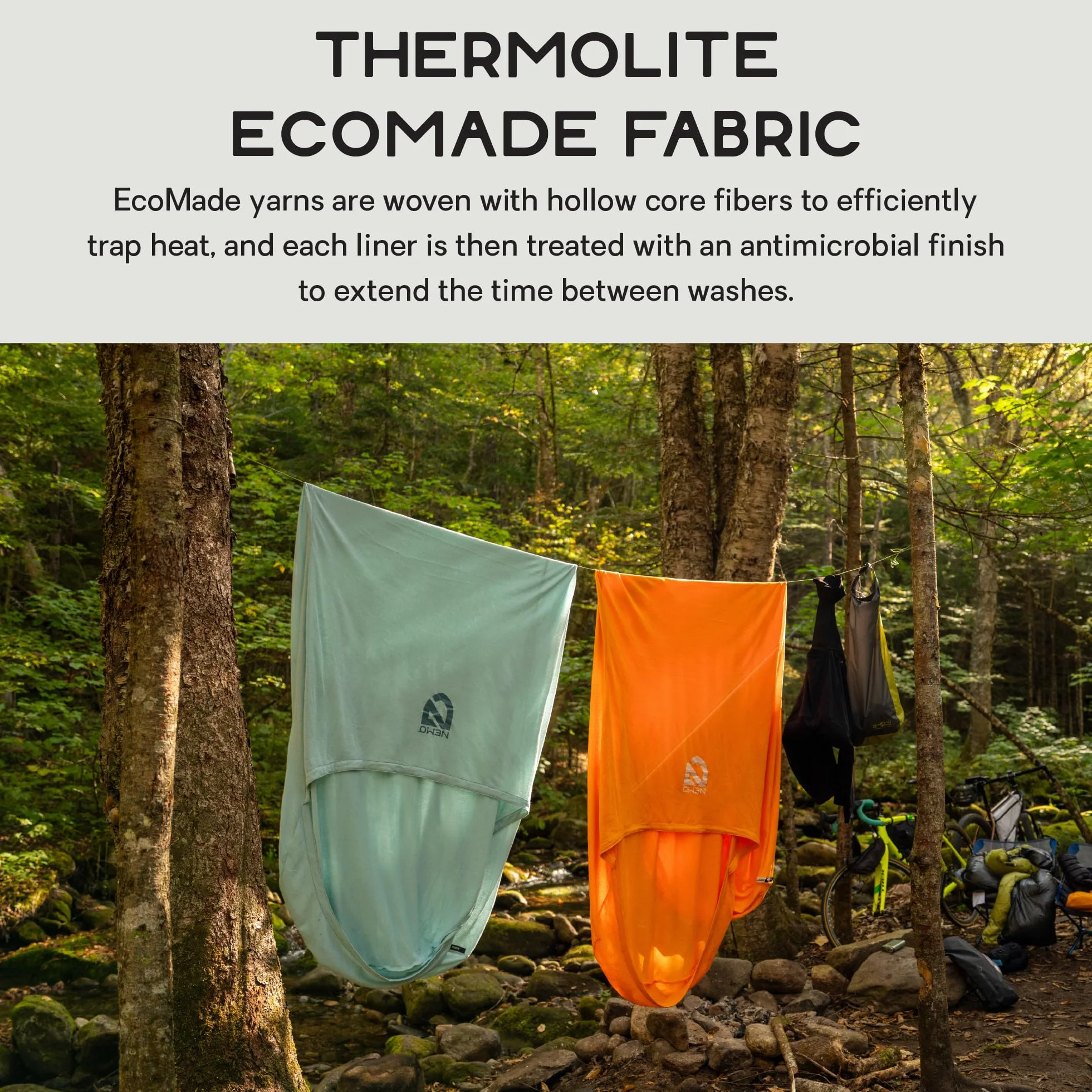 Tracer Sleeping Bag Liner - Regular | Odor Protection, Machine Washable, Added Warmth, Backpacking