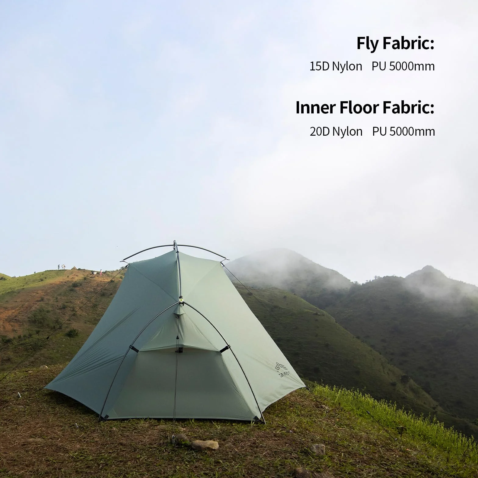 Ultralight 1 Person Backpacking Tent for Camping | 3-Season Waterproof Double-Wall Shelter | Full Aerospace Poles & 5000mm PU Ripstop Nylon with Convertible Vestibule Awning