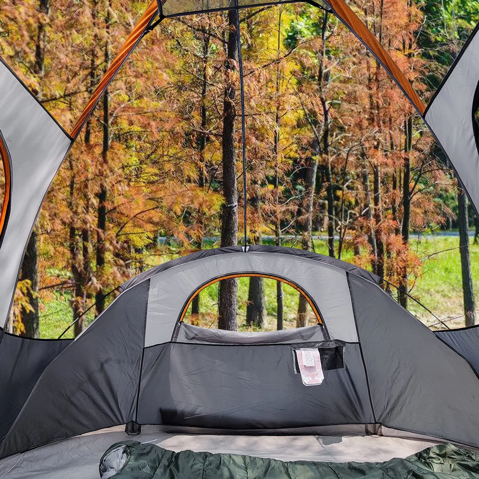 Camping Tent, 3-Season Dome Design with Rainfly