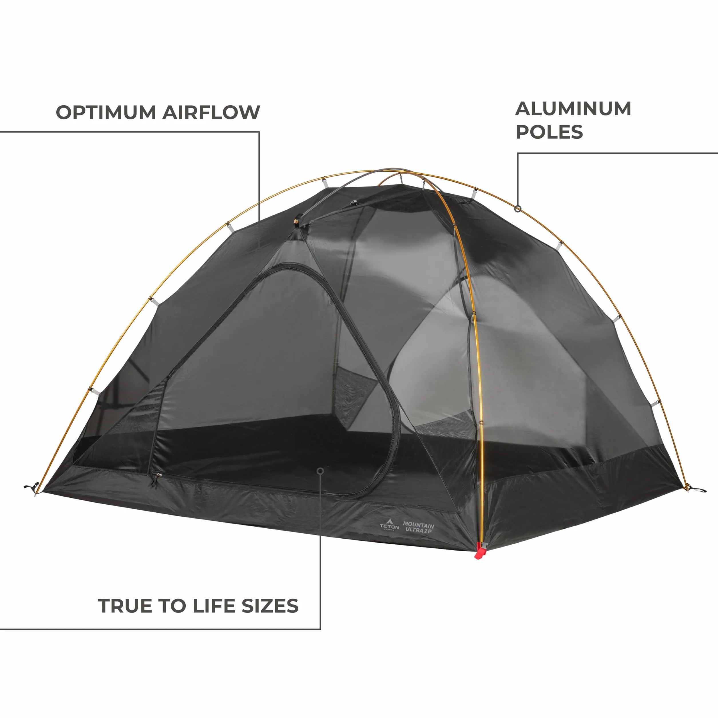Mountain Ultra Tents, 1-4 Person Backpacking Tent, Lightweight, Perfect for Camping, Hiking and Backpacking – Waterproof and Built to Last
