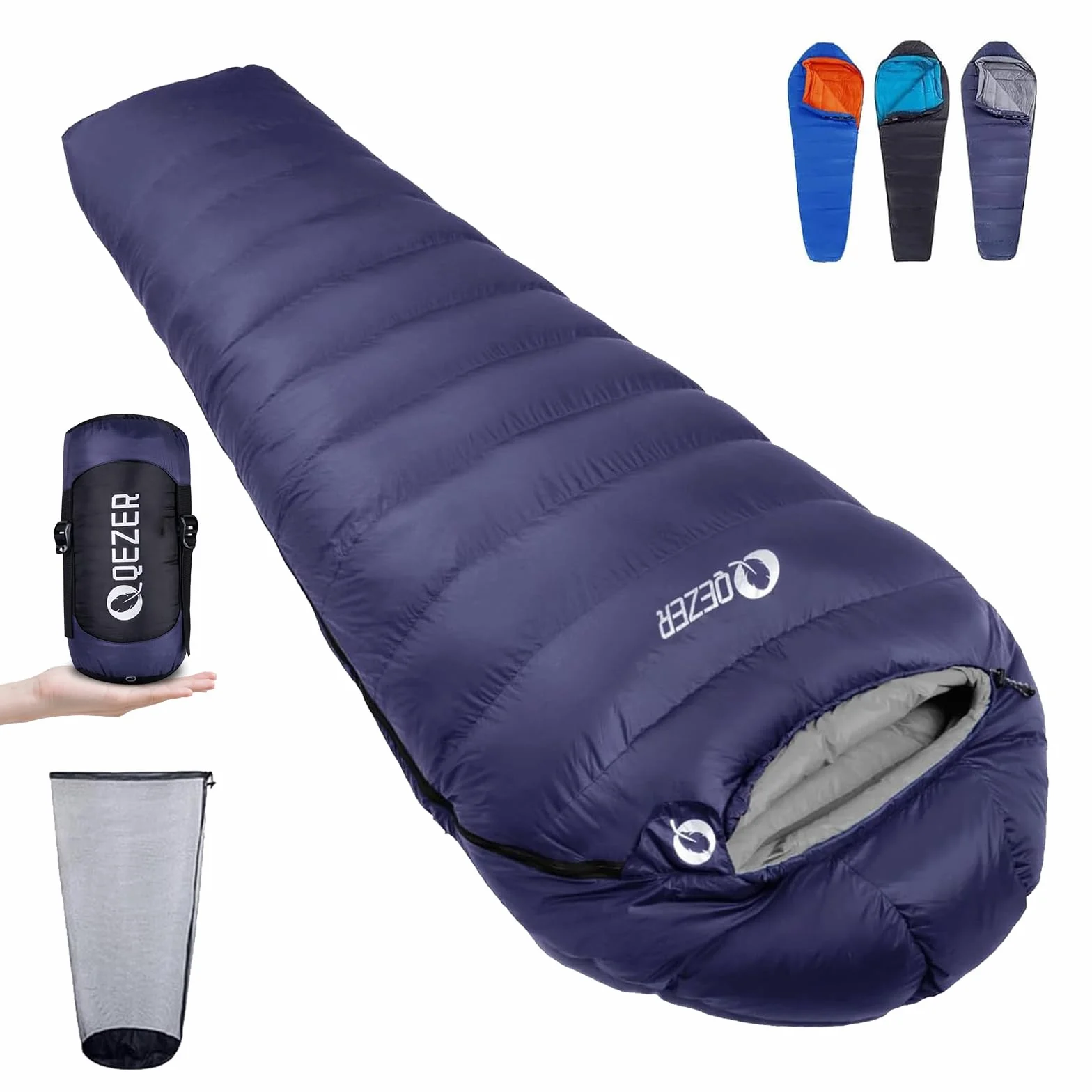 Down Mummy Sleeping Bag for Adults, 600 Fill Power Backpacking | 0°F 10°F 15°F 20°F,Cold and Warm Weather Use, Down, Lightweight Compact Carry, Camping Hiking Backpacking
