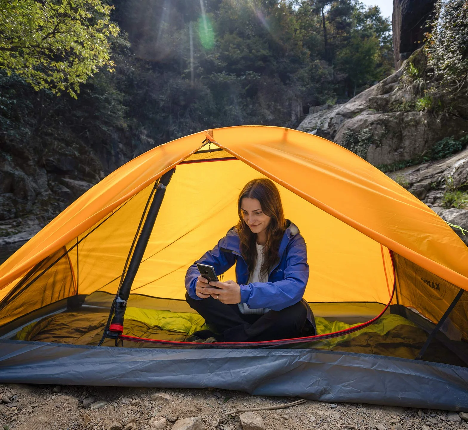 Waterproof Backpacking Tent Ultralight 1/2 Person Lightweight Camping Tents 1/2 People Hiking Tents Aluminum Frame Double Layer | Waterproof