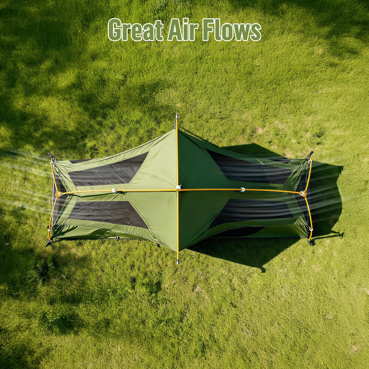 1-Person Camping Tent: Lightweight Waterproof Hiking Tent for Adult Cot Not Included