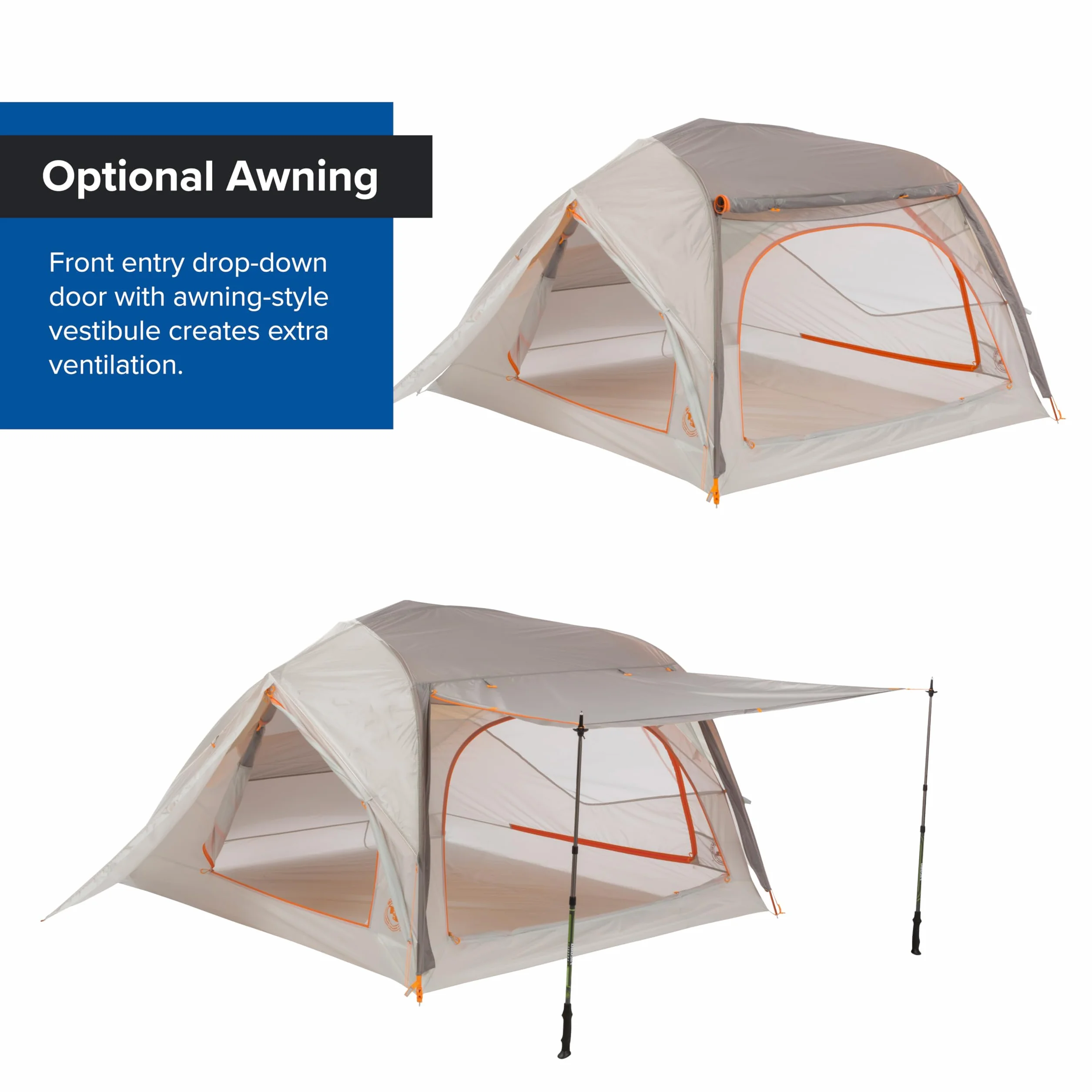 Salt Creek SL - Superlight Backpacking Tent | Three-door superlight tent with dual vestibules, awning-style entry, and enhanced airflow for added comfort