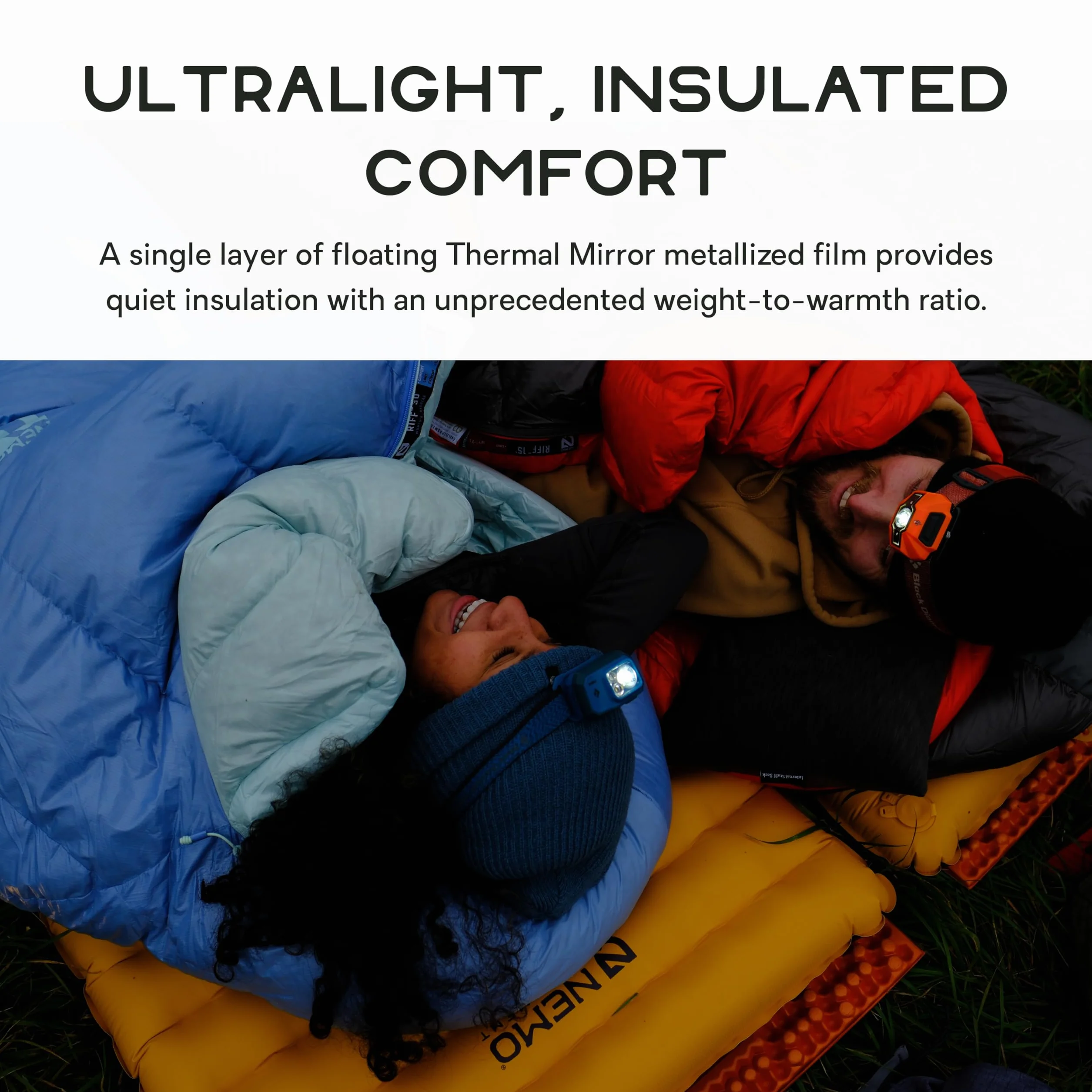 Tensor Trail Sleeping Pad - Mango/Huckleberry - Reg Mummy | Ultralight, Insulated, Inflatable, Warm Weather, Backpacking, Thru-Hiking