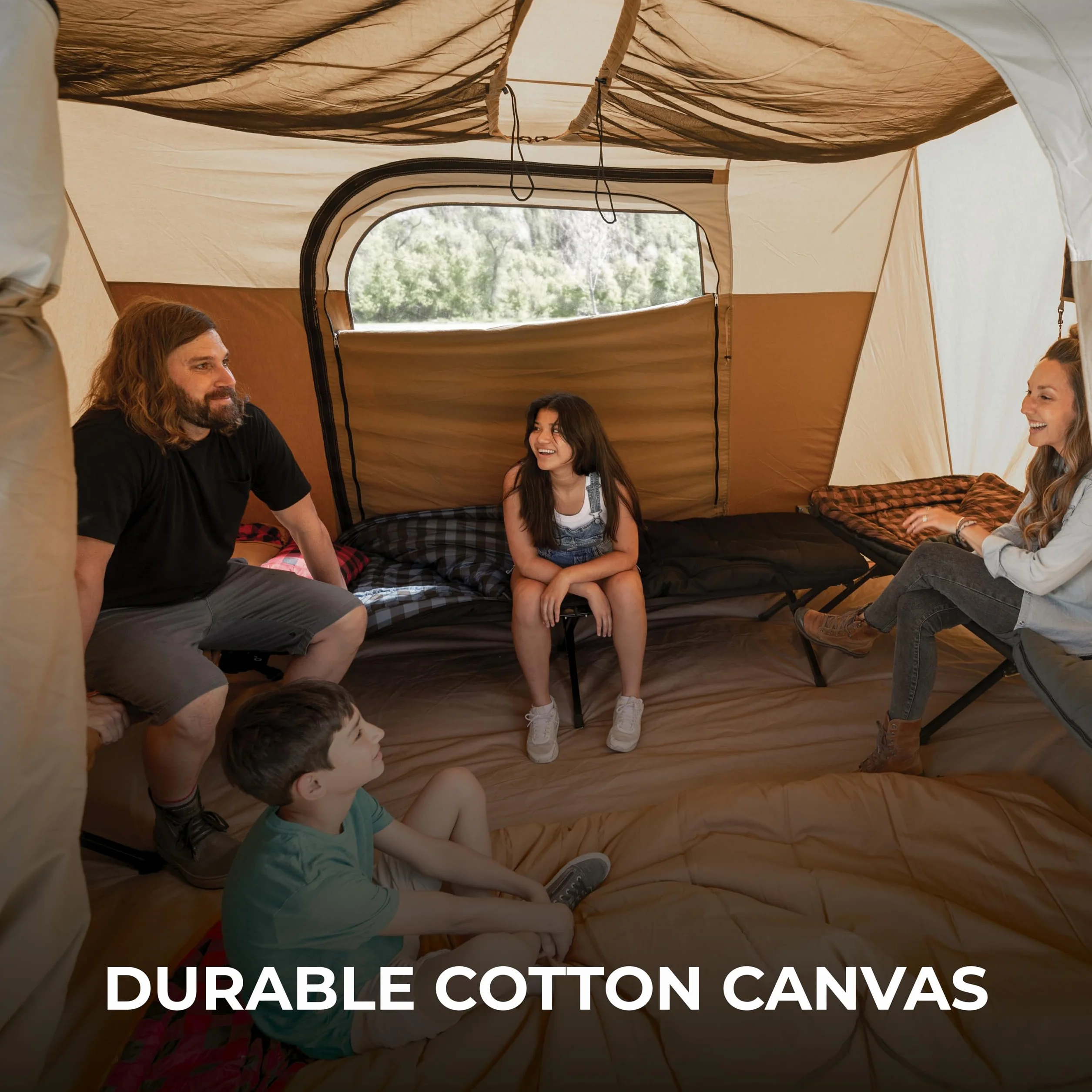 Canvas Tents, Tent for Family Camping in All Seasons, The Right Shelter for Your Base Camp, Waterproof