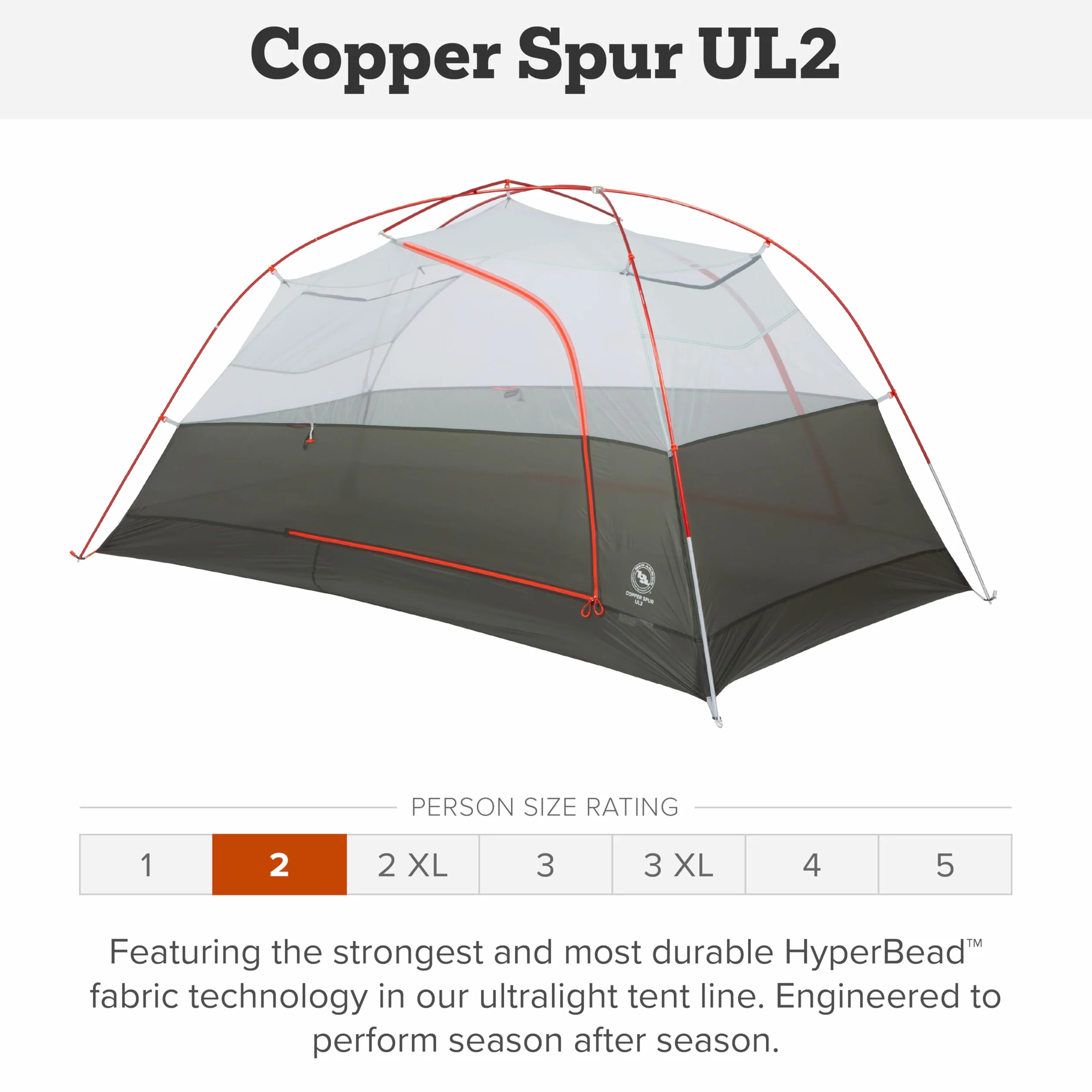 Copper Spur UL - Backpacking Tent | Ultralight 3-season waterproof tent with high-volume design, dual vestibules and anodized poles