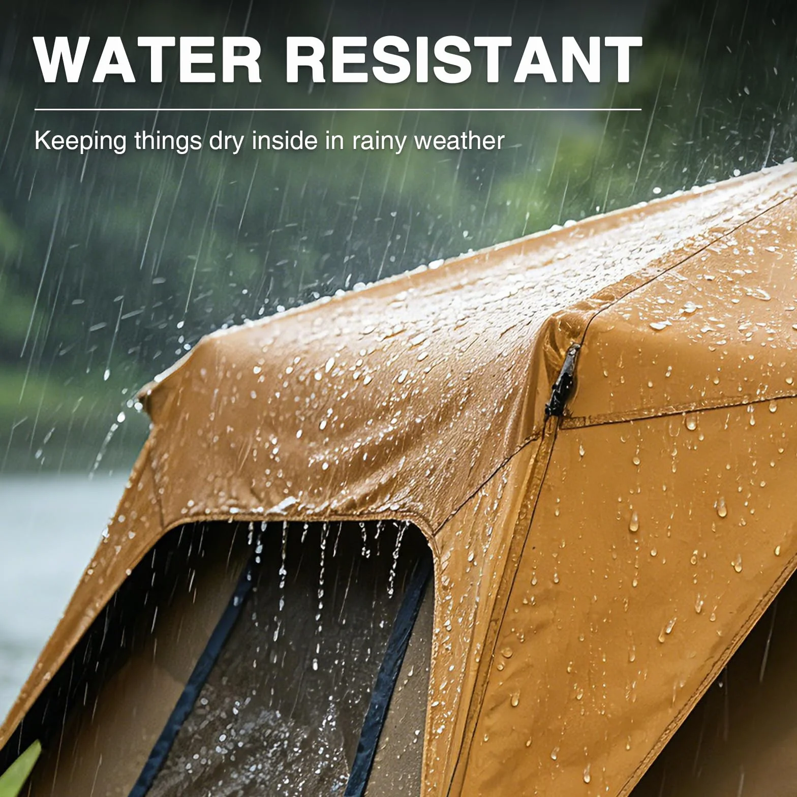 6 Person Camping Tent, Blackout Design Tent for Camping Instant Cabin Tents for Family with Rainfly, 60s Easy Setup, Water-Resistant