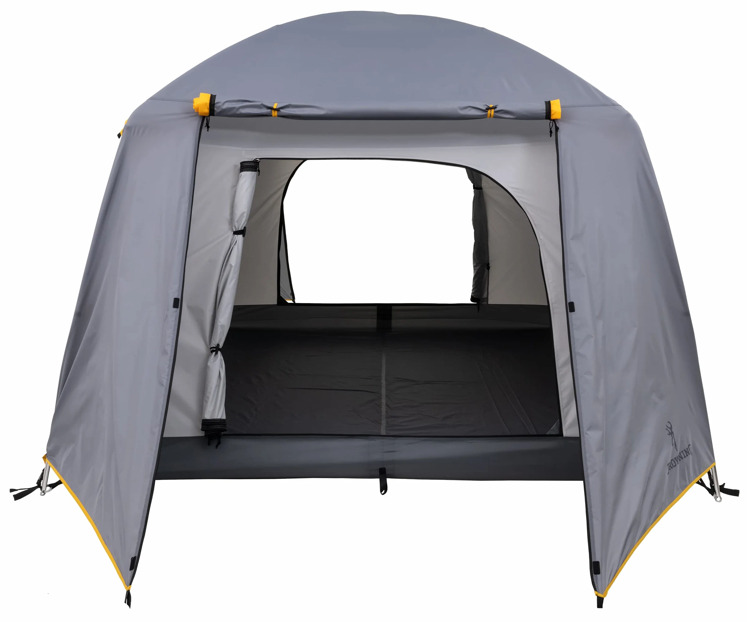 Camping Glacier 4-Person Tent, Free-Standing Cabin Style with Full Coverage Fly