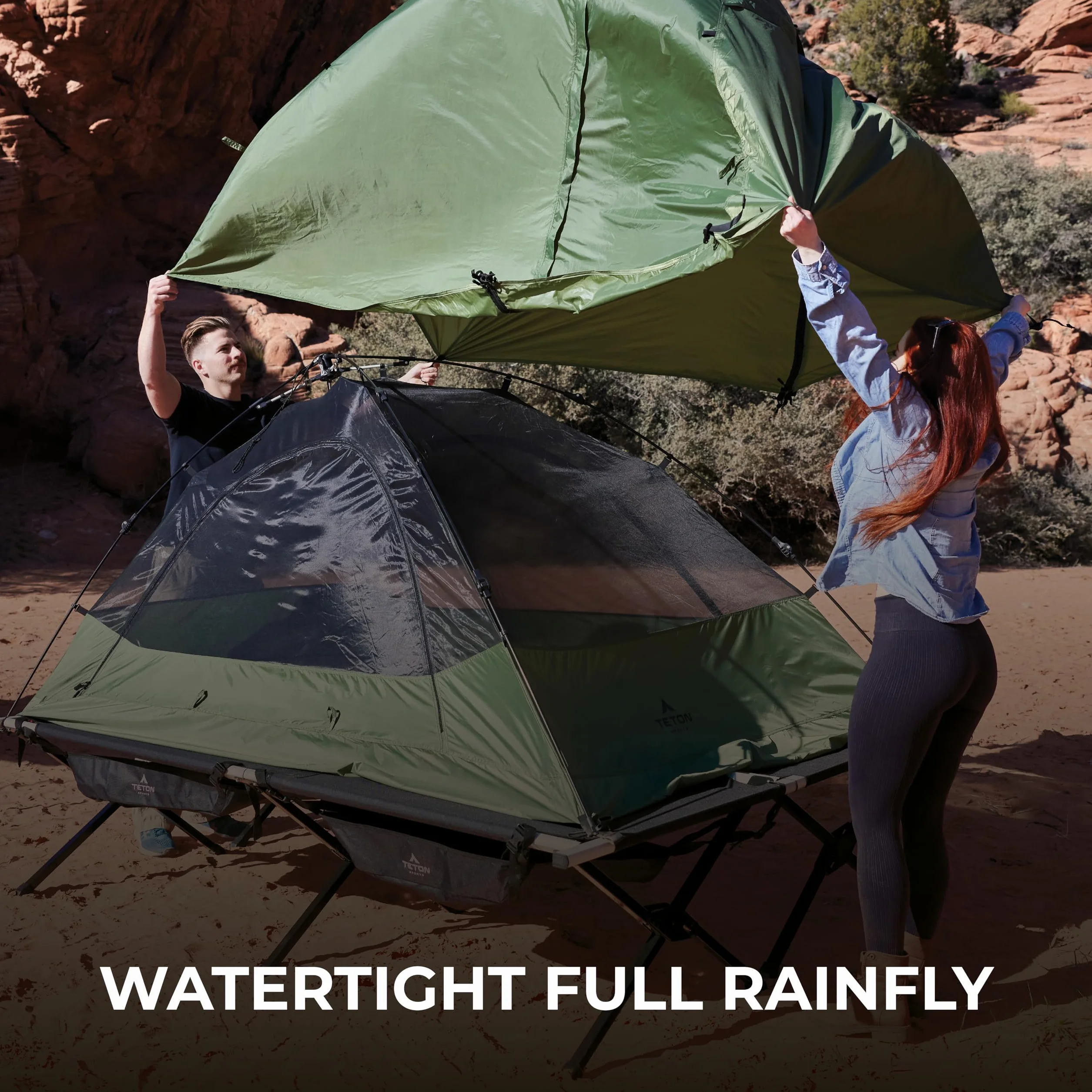 Sports Vista Quick Tent; Dome Camping and Backpacking Tent; Easy Instant Setup; Clip-On Rainfly Included