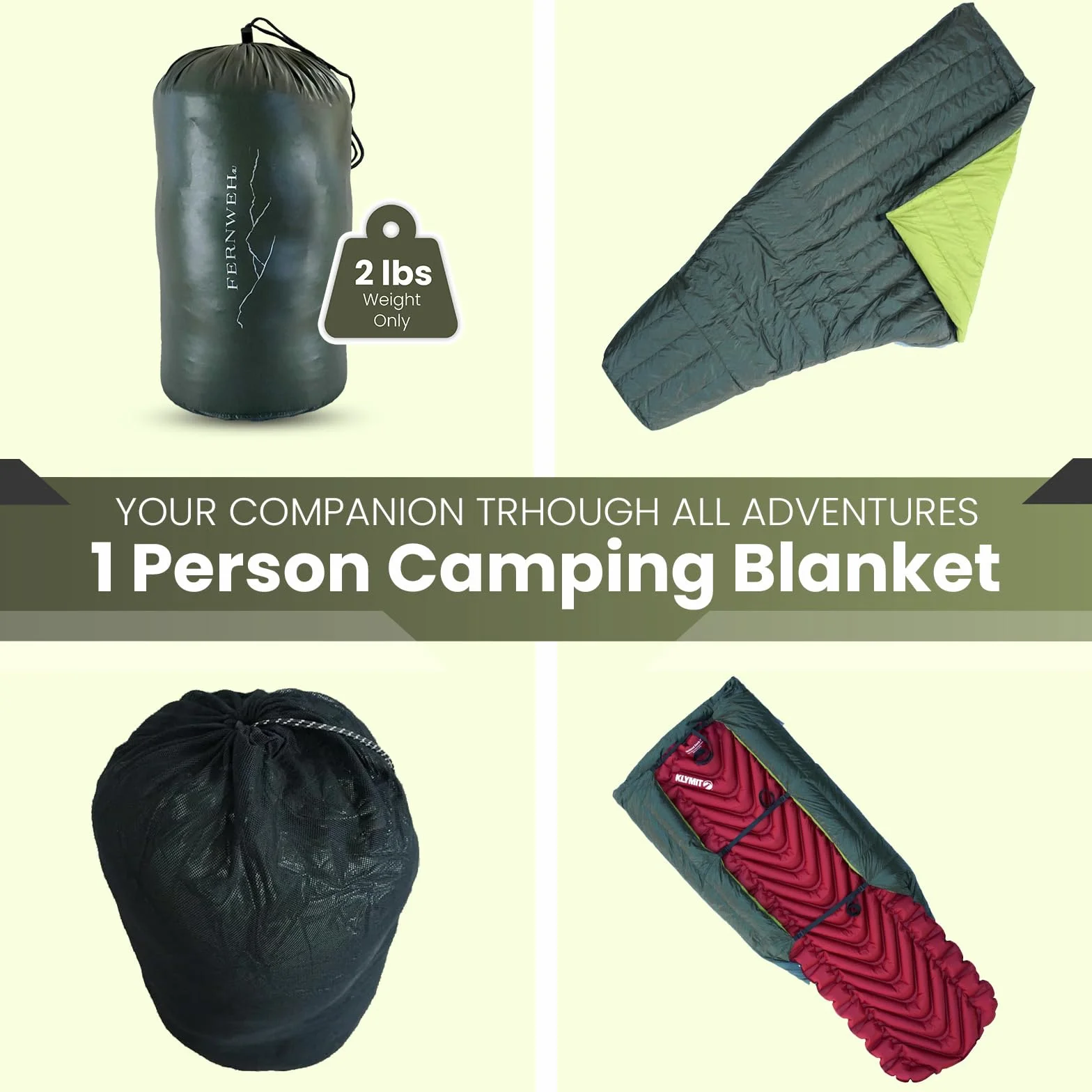 Ultralight Sleeping Bag Top Quilt 850 Down Ultralight Backpacking Camping Blanket