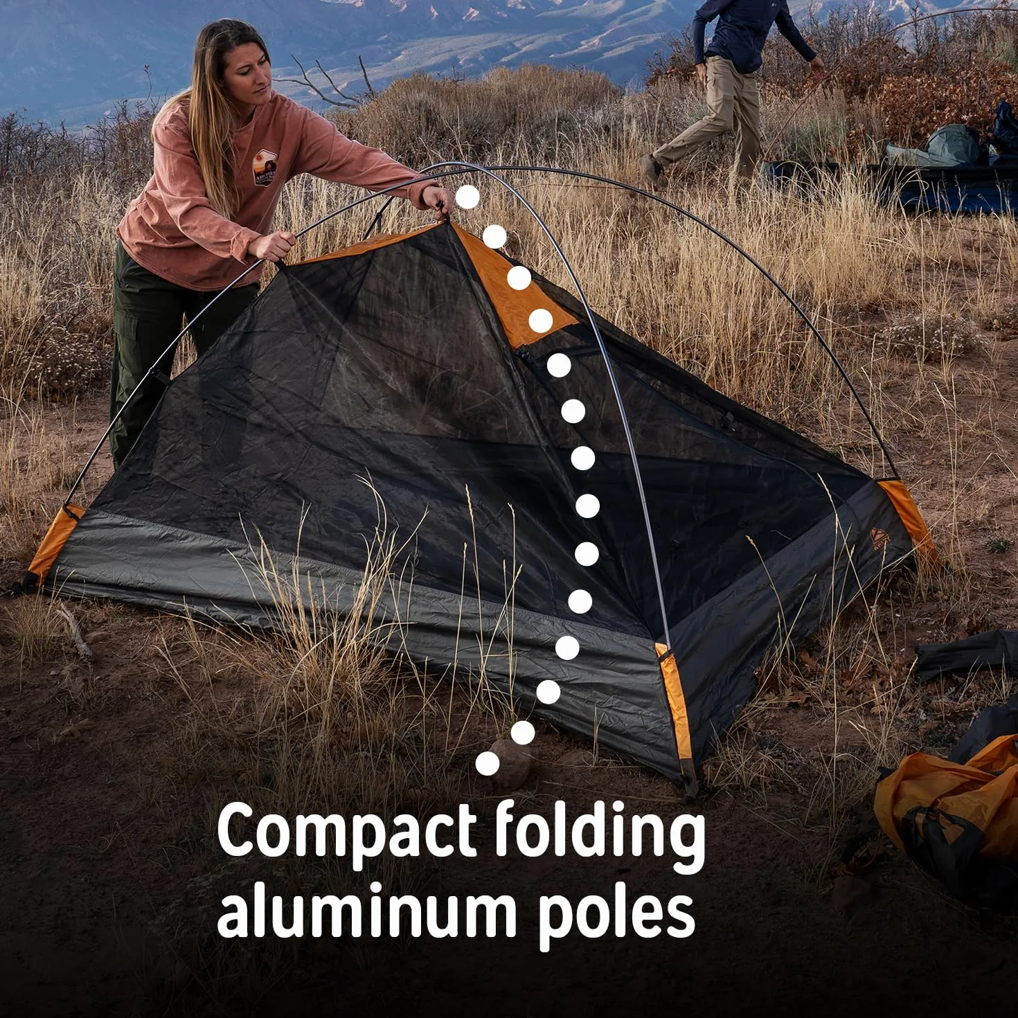 Grand Mesa 2P or 4P Backpacking Tent – 3 Season Camping, Thru Hiking Shelter, Aluminum Pole Frame, Single Door + Vestibule Model