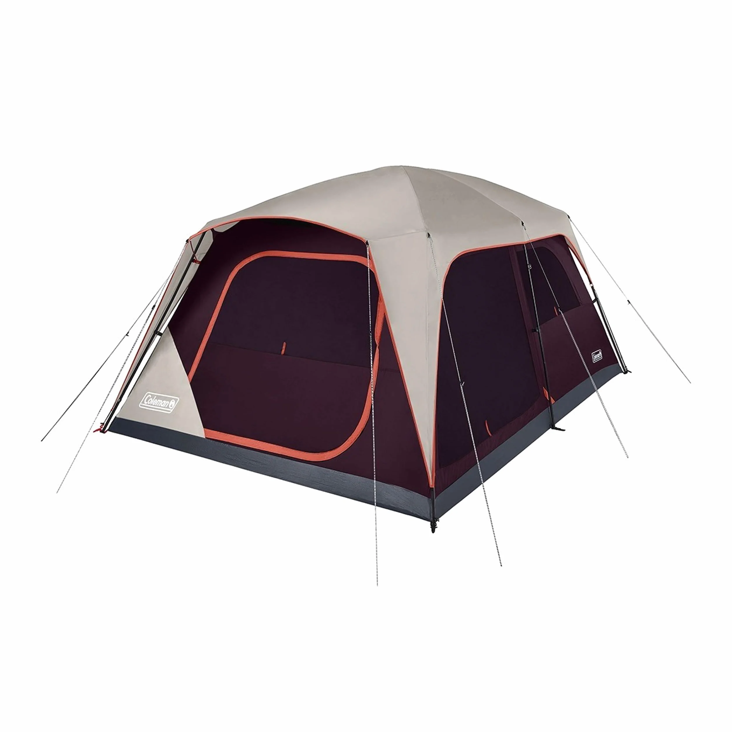 Skylodge Family Tent, Weatherproof XL Tent with Rainfly & Room Divider, Fits 4 Queen-Sized Airbeds, Made of PFAS-Free Materials