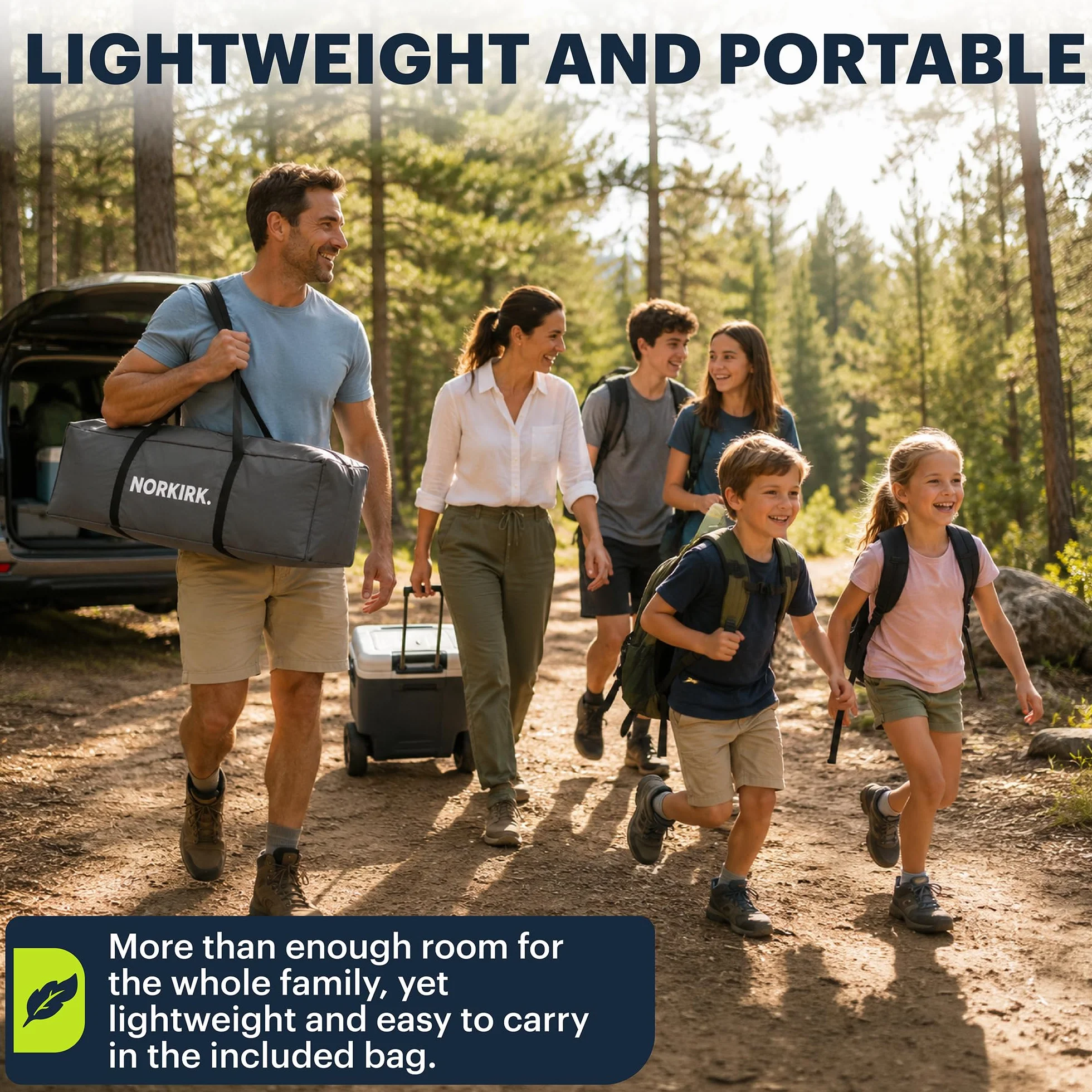 Instant 4-Person Camping Tent — Quick Pop-Up Outdoor Shelter with Waterproof Rainfly, Ventilated Mesh Windows, Zippered Doors & Carry Bag for Hiking, Backpacking, Beach
