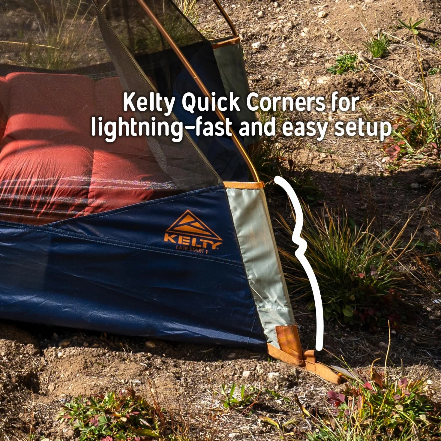 Late Start Backpacking Tent – Lightweight Two Man Camping Tent Shelter with Quickcorners, Aluminum Poles, Waterproof Poly Fly, Updated for 2024