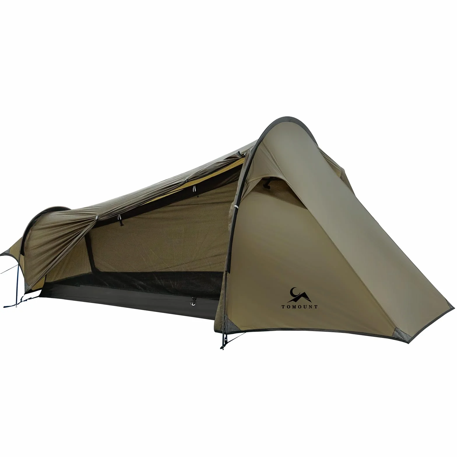 15D Nylon Ultralight Bivy Tent, Waterproof 1 Person Camping Tent, Single Man Backpacking Tent for Survival Bicycle Motorcycle Hiking