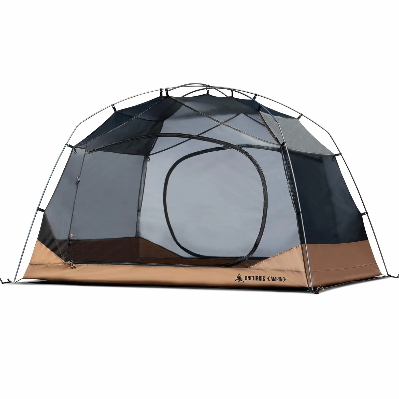 JOVIAN 4 Person Camping Tent 3 Season Family Shelter Easy Setup Outdoor Backpacking with 2000mm Outer Rainfly, 5000mm Bottom & Waterproof Floor Mat