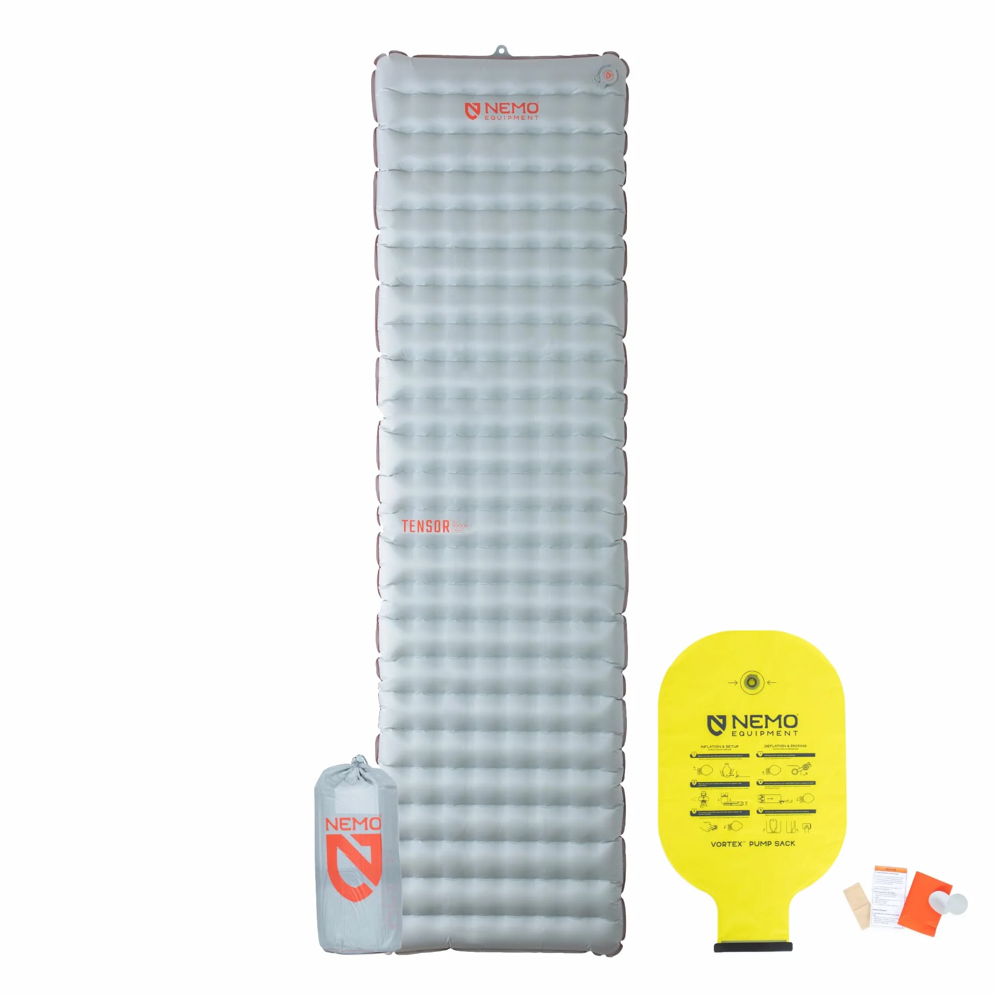 Tensor All-Season Sleeping Pad-Blade/Spicy Orange-Reg | Ultralight, Insulated, Inflatable, Backpacking, Camping, Thru-Hiking