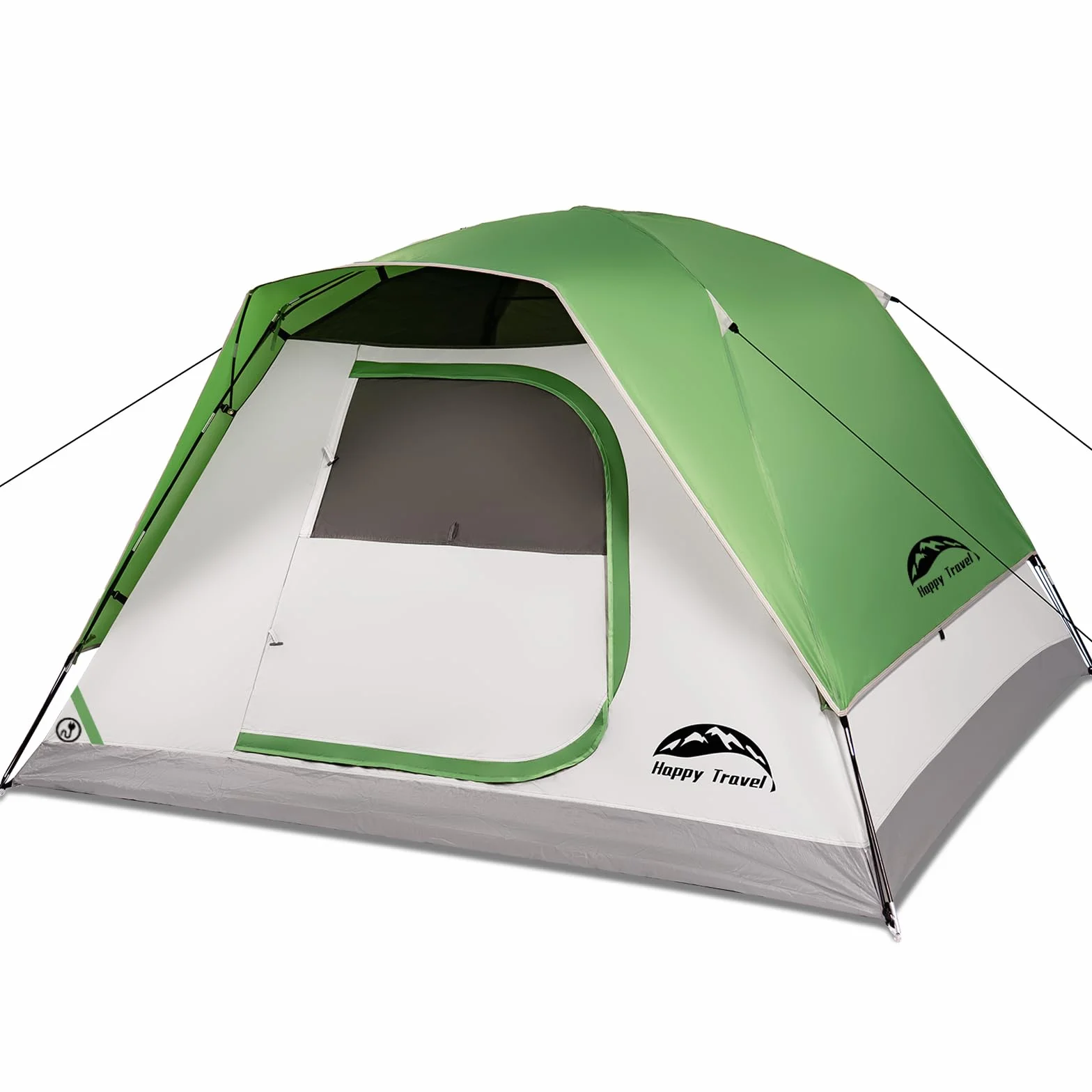 Camping Tent, 4/6 Person Dome Tents for Camping with Rainfly | Waterproof Clip Easy Setup Portable Family Tent with Mesh Windows, 20% More Headroom Backpacking Tents for Camping & Hiking