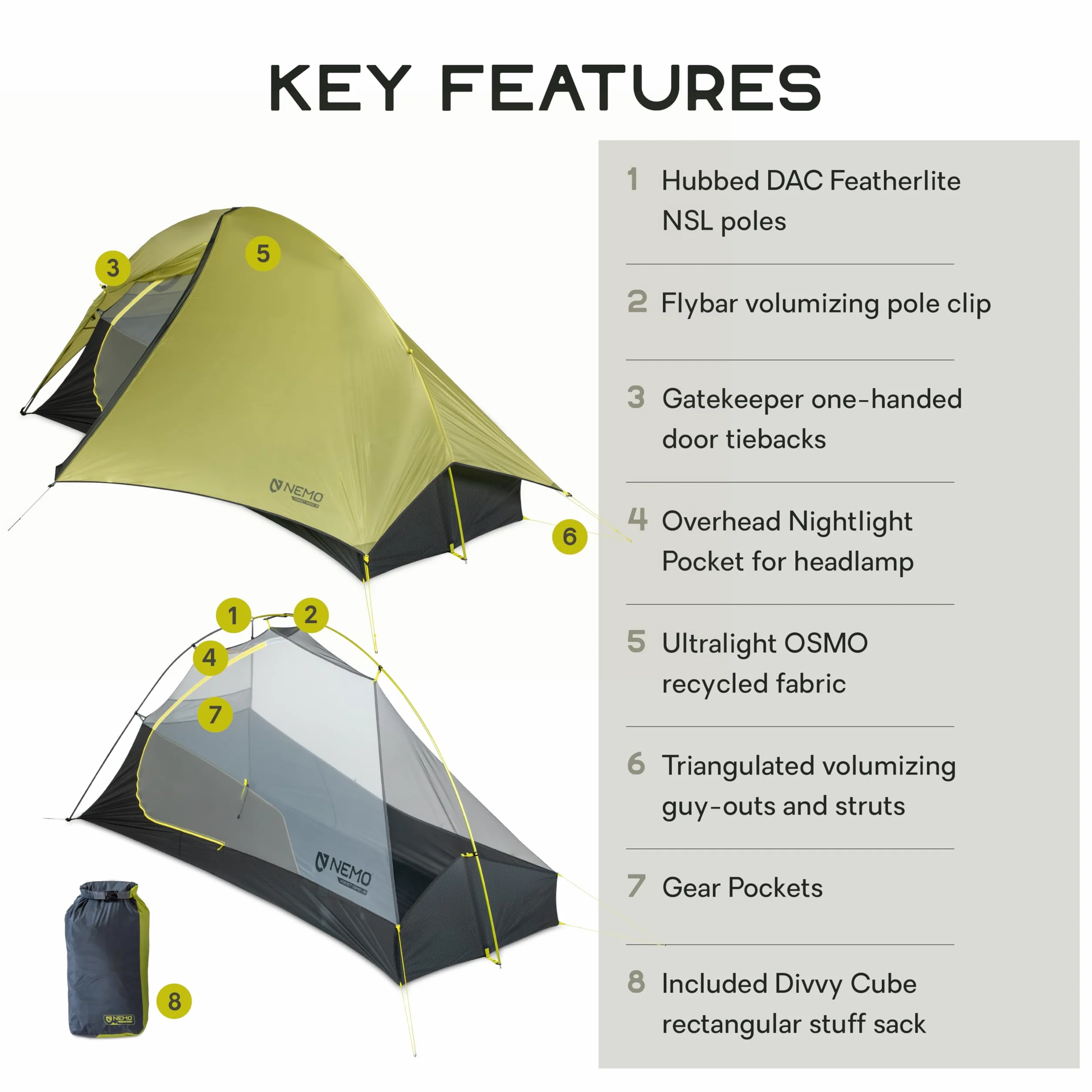 Hornet OSMO Backpacking Tent | Ultralight, Packable, Thru-Hiking, Bikepacking, Motorcycle