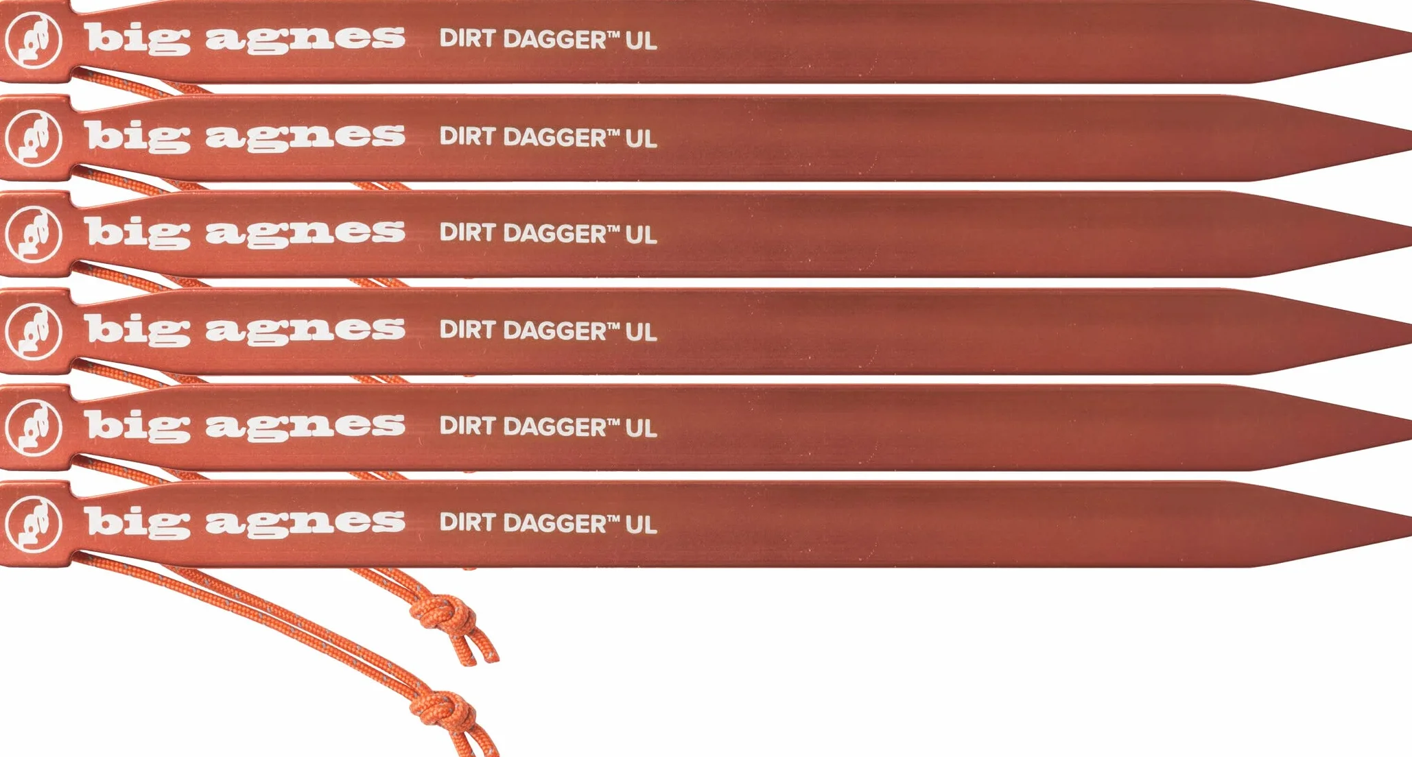 Dirt Dagger UL Tent Stakes, Pack of 6