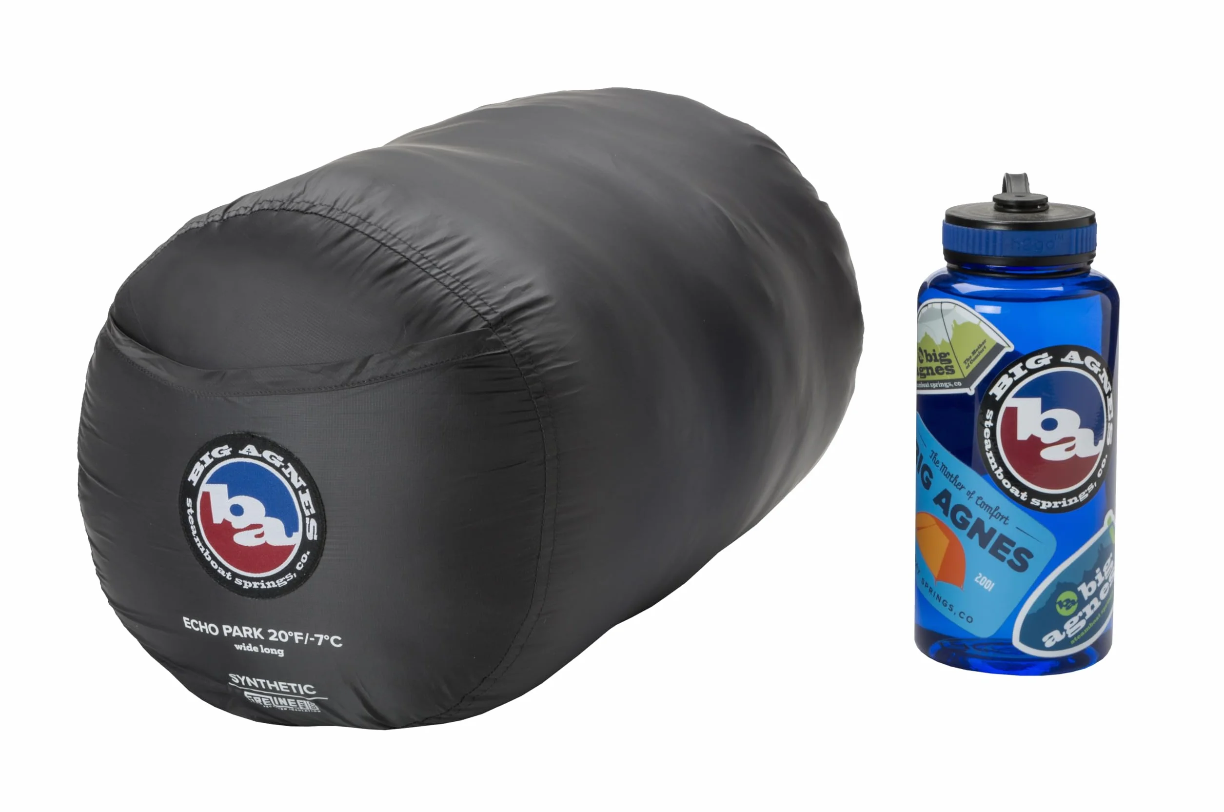 Echo Park - Camping Sleeping Bag | Extra-roomy design with Padlok system, Pillow Barn, draft collar and synthetic insulation for camping comfort