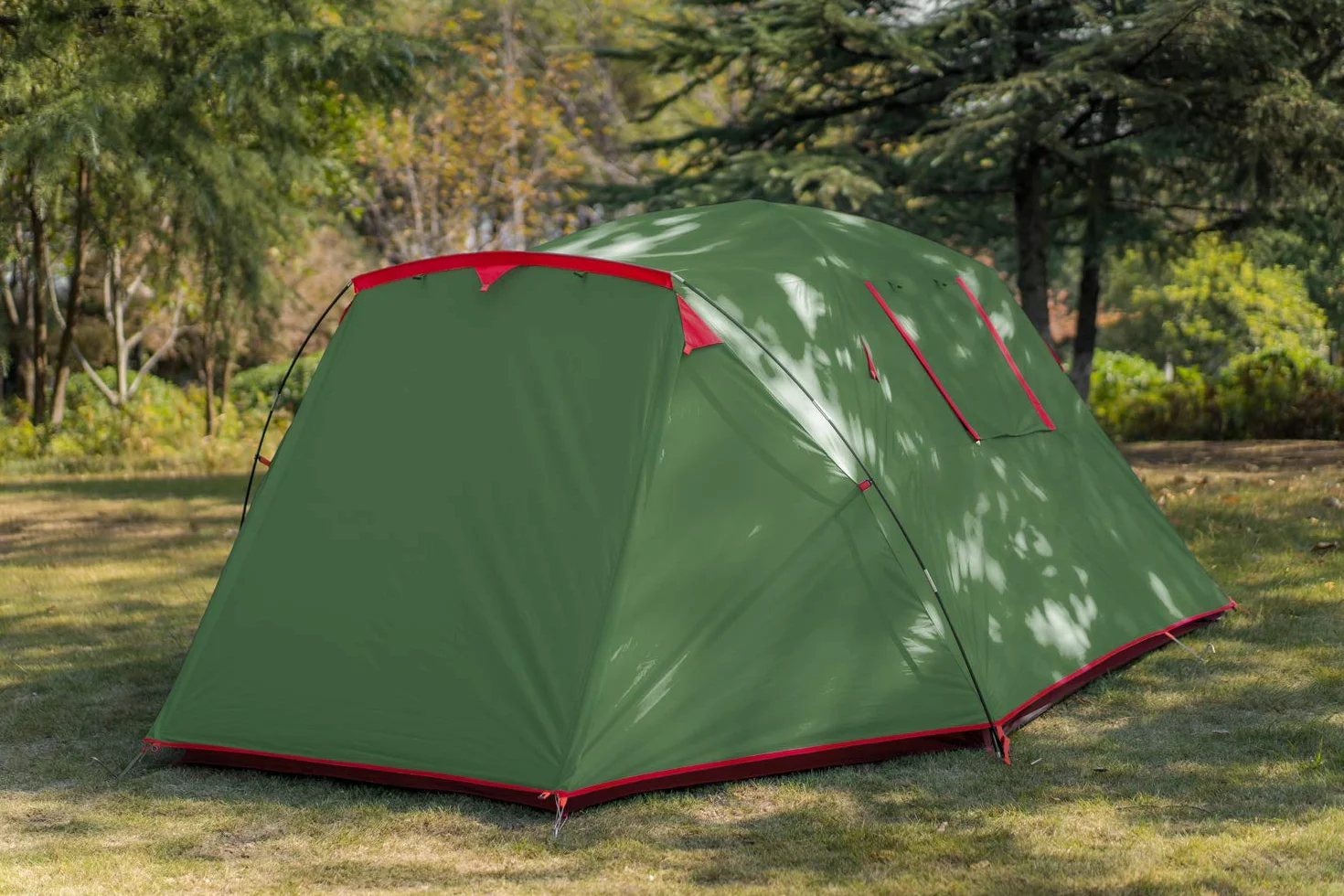 2／4 Person Camping Tent Outdoor Waterproof Family Large Tents 2/4 People Easy Setup Tent with Porch Double Layer | Outdoor
