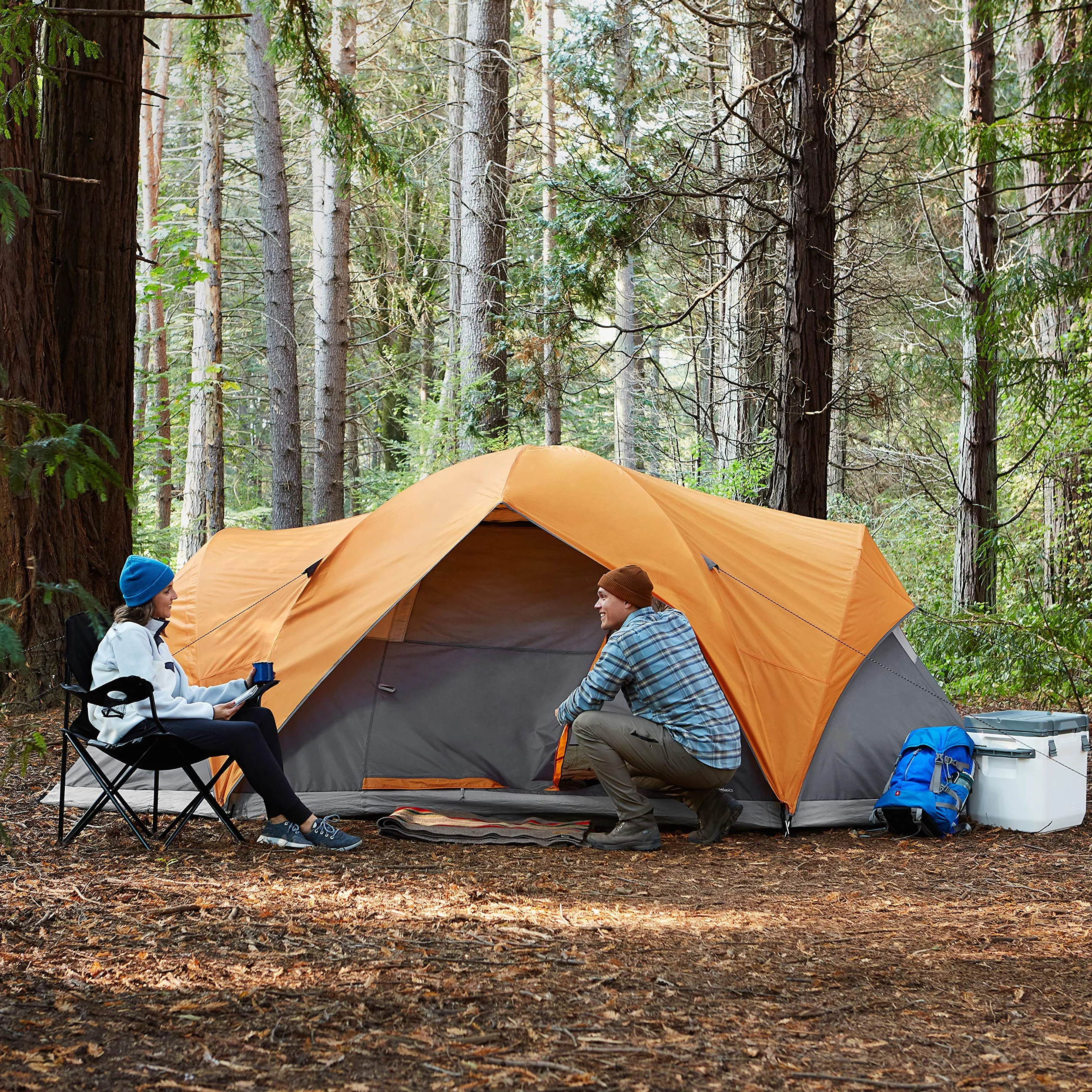 Camping Tent, 3-Season Dome Design with Rainfly