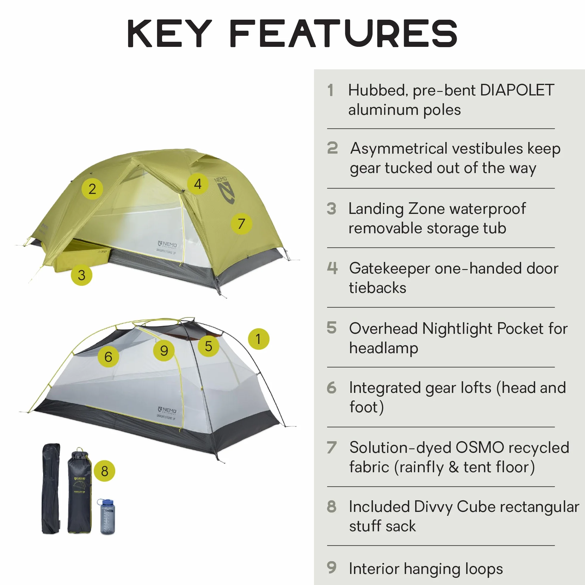 Dragonfly OSMO Backpacking Tent | Ultralight, Livable, Versatile, Camping