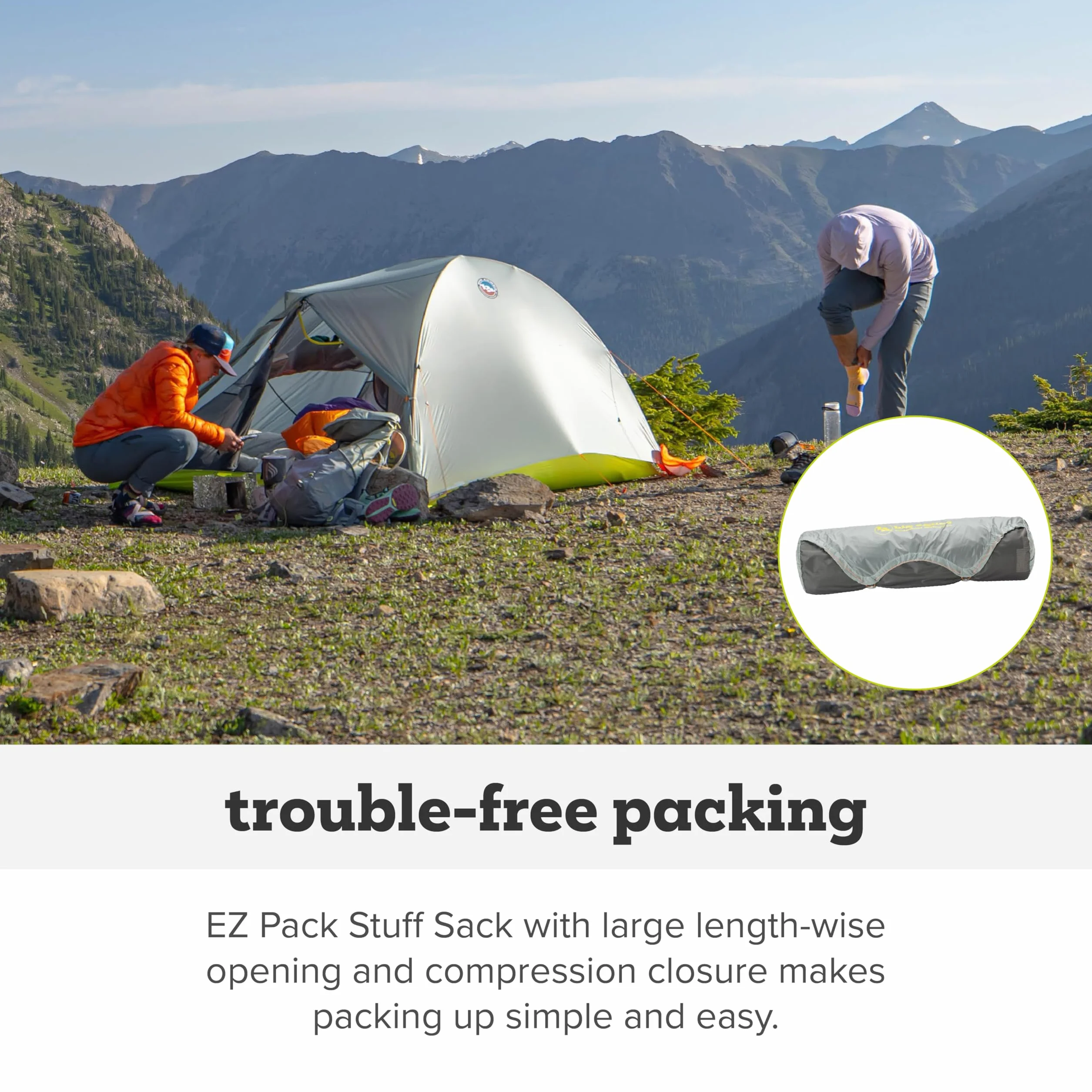 Tiger Wall UL - Ultralight Backpacking Tent | 3-season semi-freestanding design with side-entry doors and roomy vestibules for camping